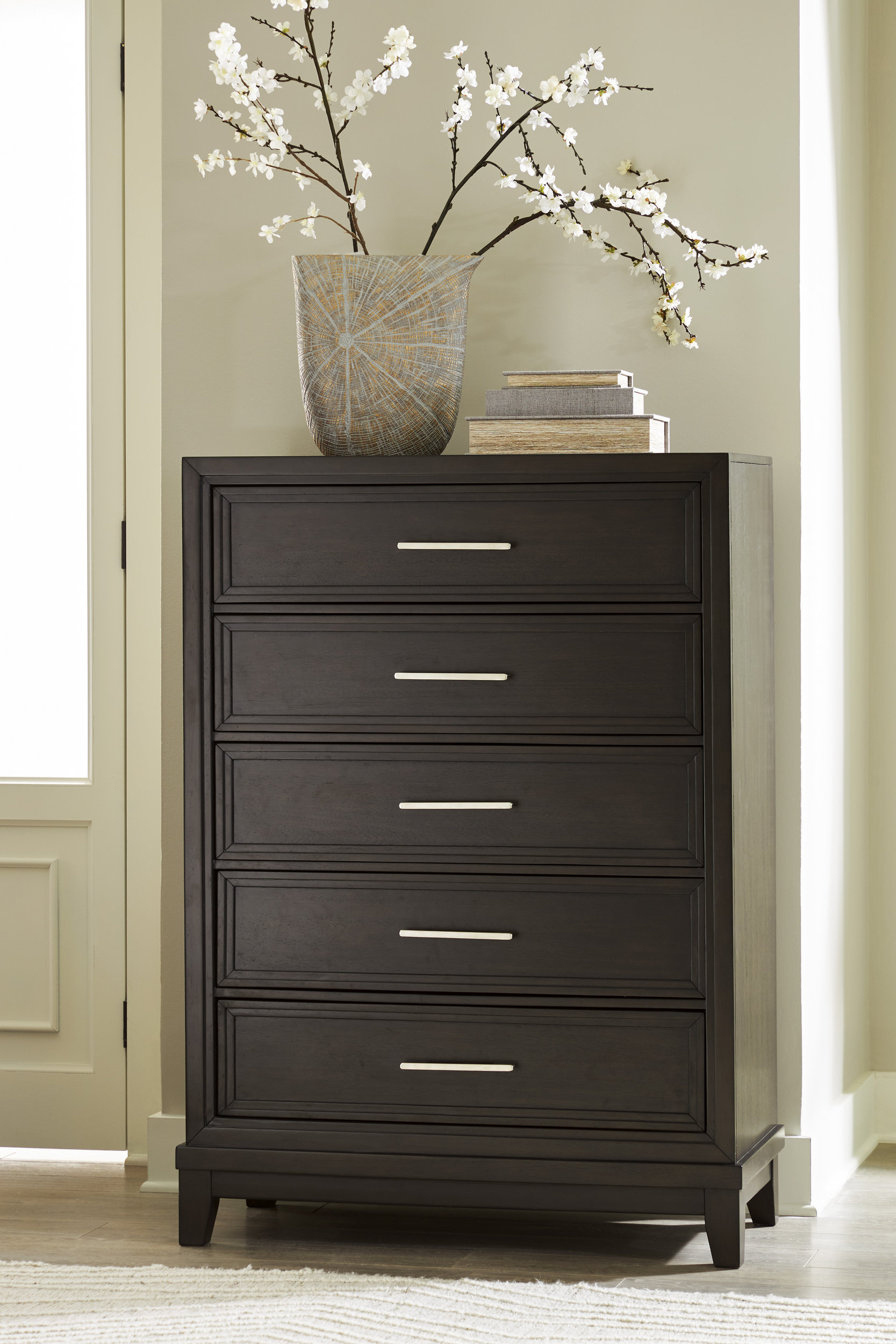 Neymorton Polyester/Wood Panel Bedroom Set