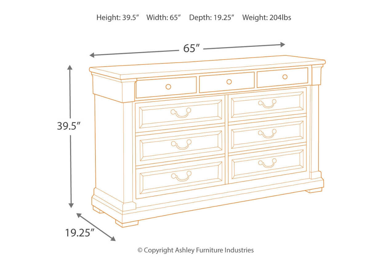 Ashley SM Bolanburg Wood Dresser