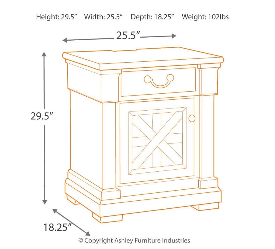 Ashley SM Bolanburg Wood Panel Bedroom Set