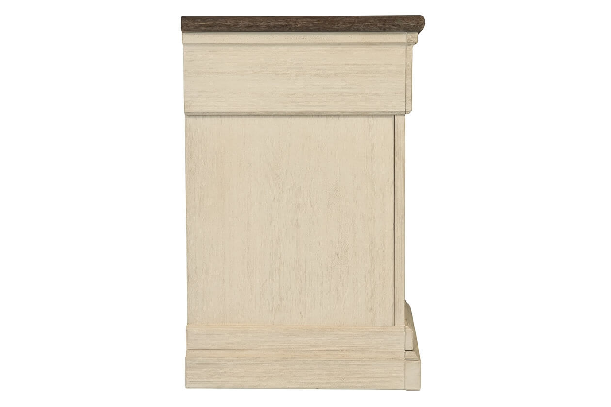 Ashley SM Bolanburg Wood Nightstand w/USB Ports