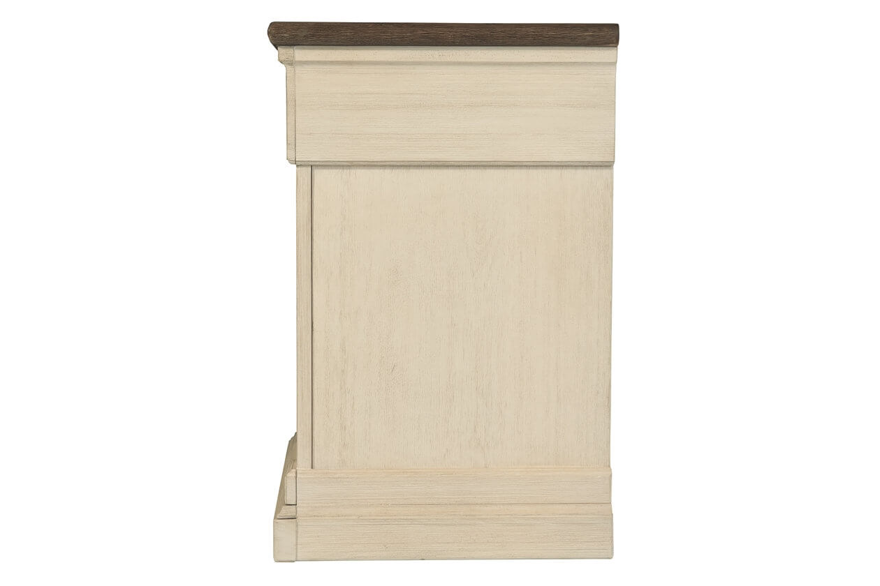 Ashley SM Bolanburg Wood Nightstand w/USB Ports