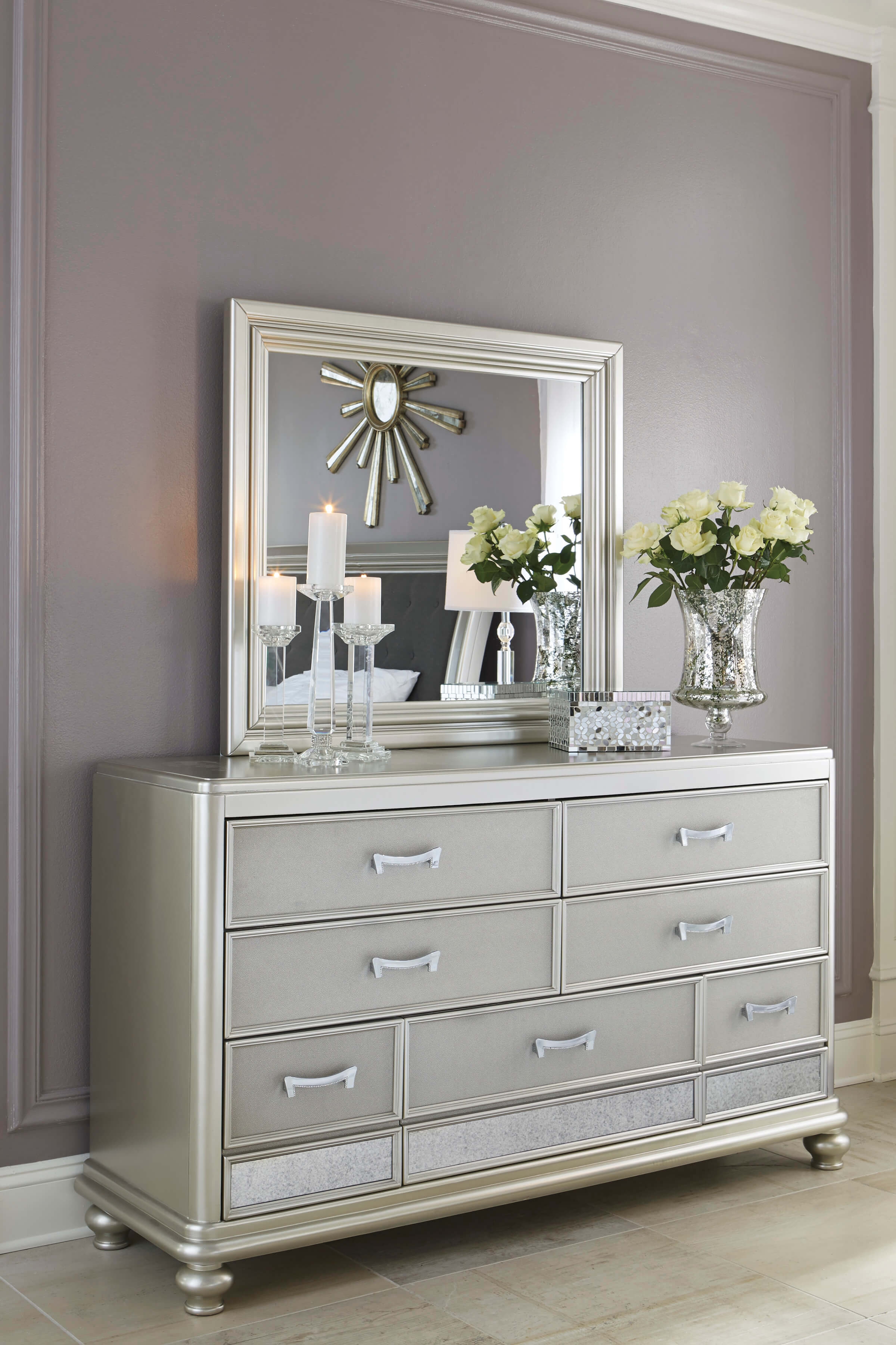 Ashley SM Coralayne Wood 7-Drawer Dresser