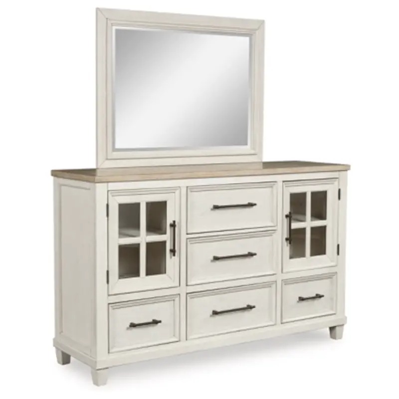 SM Shaybrock Wood Dresser w/5 Drawers & 2 Doors
