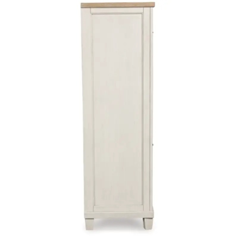 SM Shaybrock Wood Chest w/5 Drawers & Door