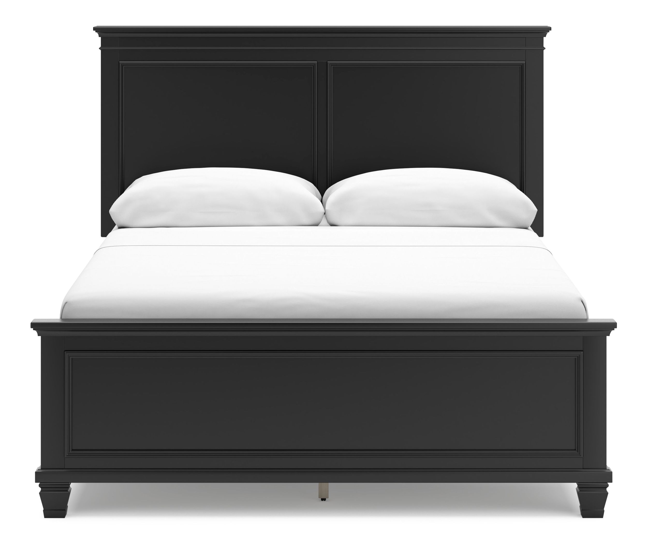 Lanolee Wood Veneer Queen Size Panel Bed
