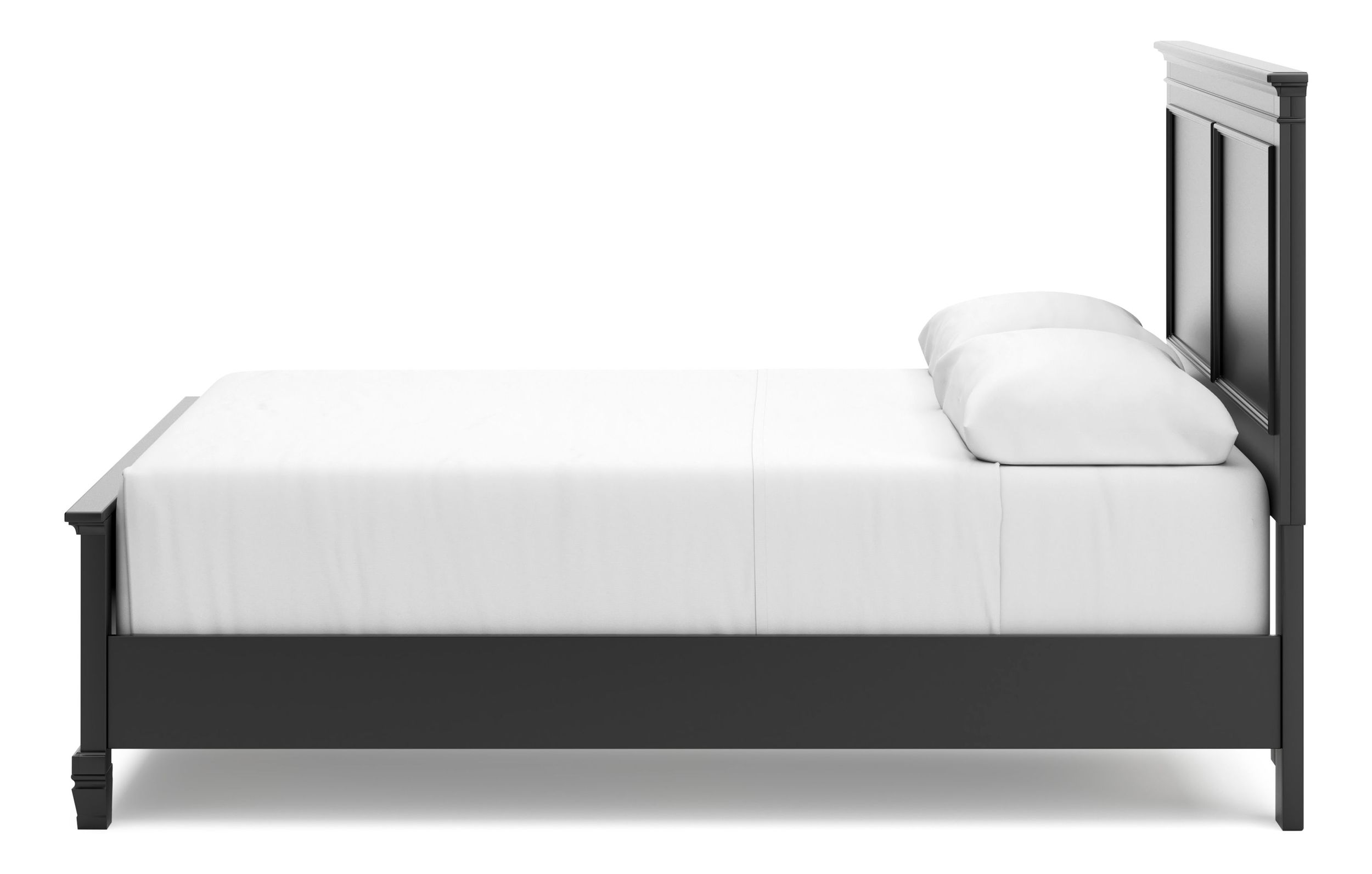 Lanolee Wood Veneer Queen Size Panel Bed