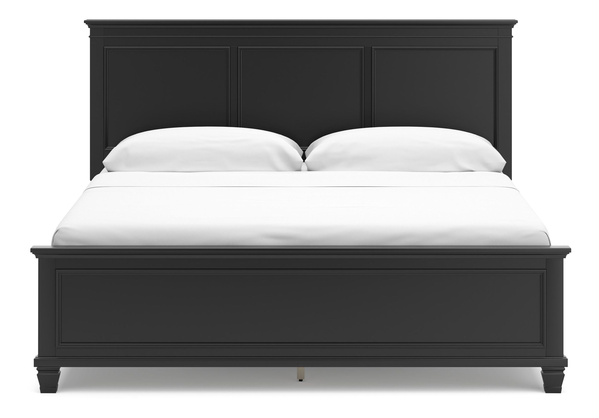 Lanolee Wood Veneer California King Size Panel Bed