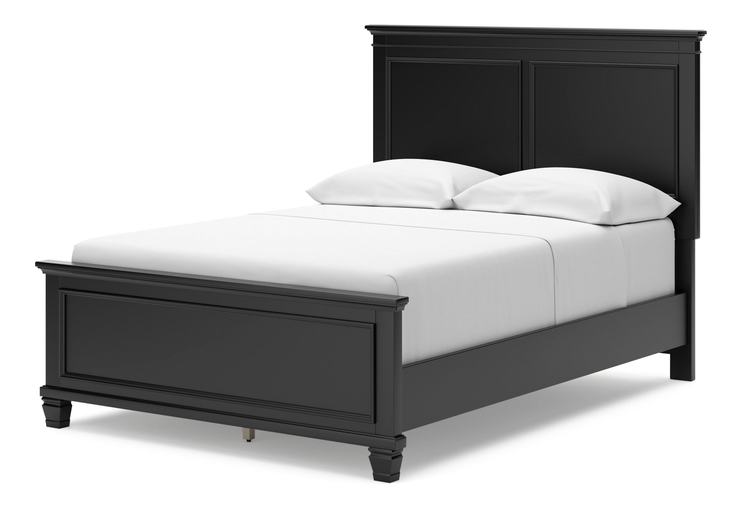 Lanolee Wood Veneer Full Size Panel Bed