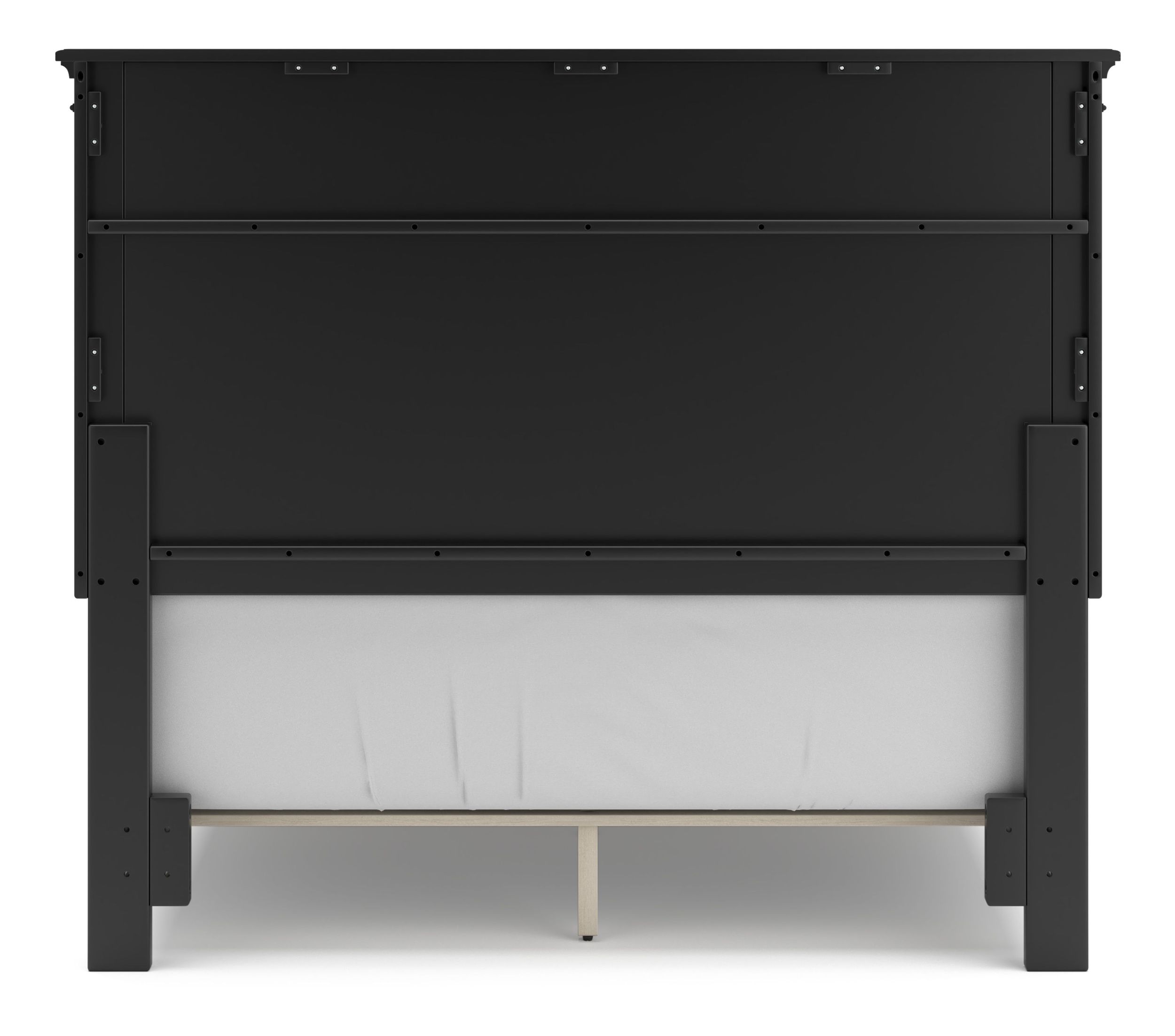 Lanolee Wood Veneer Full Size Panel Bed
