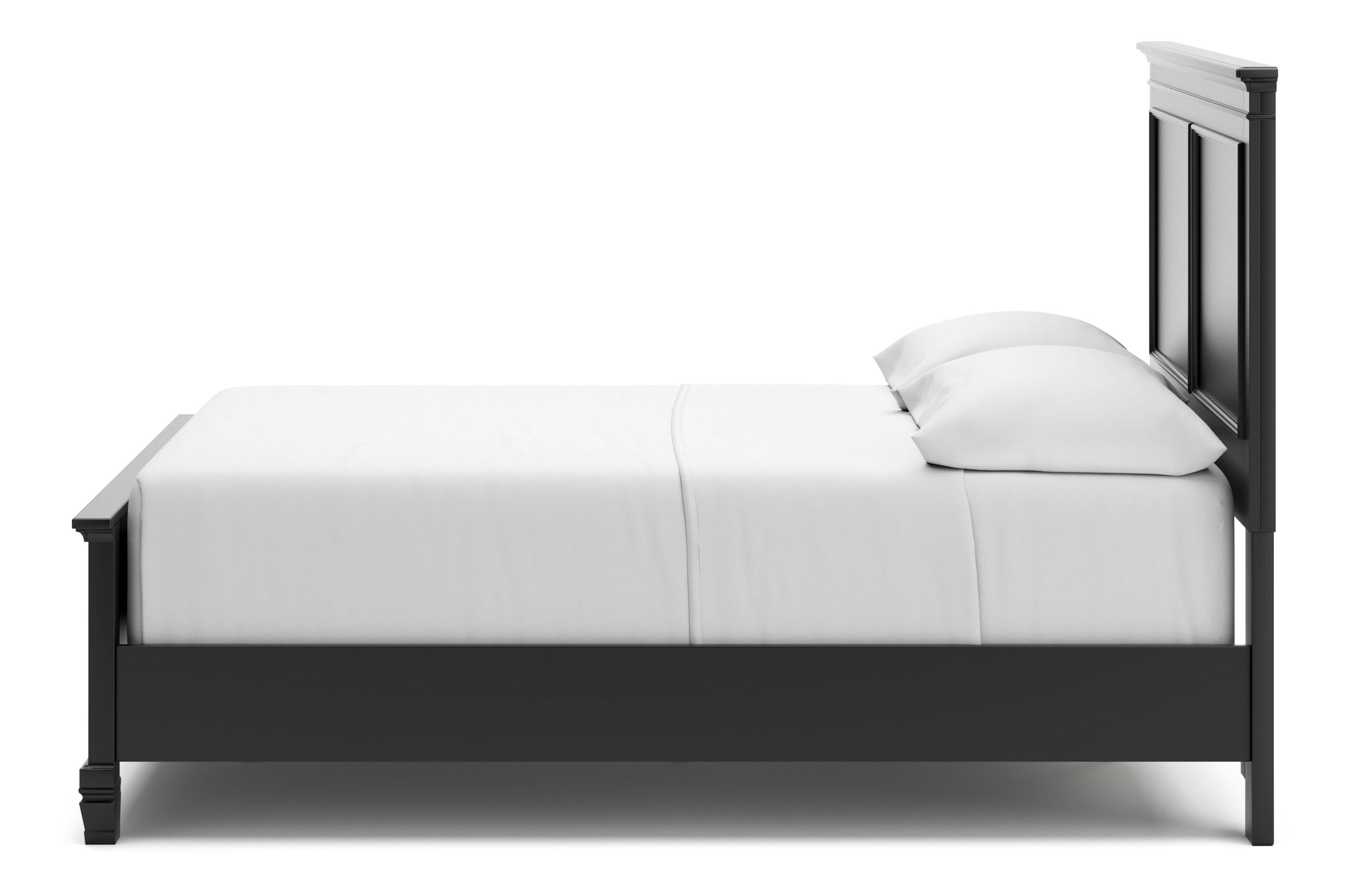 Lanolee Wood Veneer Full Size Panel Bed