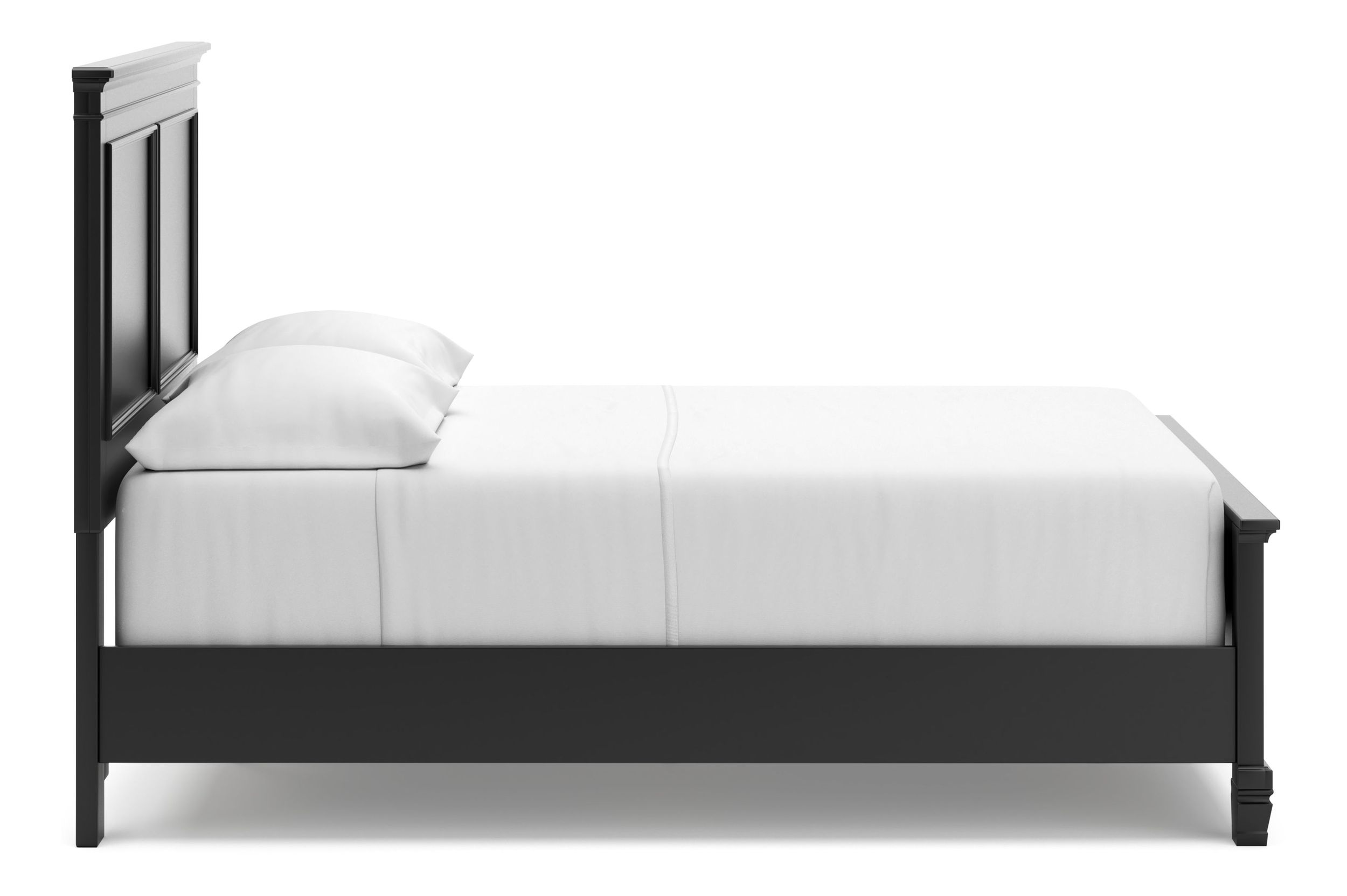 Lanolee Wood Veneer Full Size Panel Bed