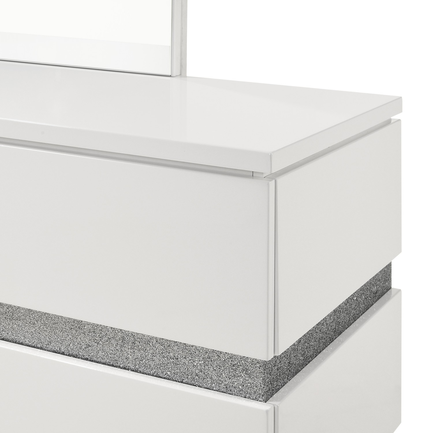 SM Paradox Gloss Laminate Double Dresser w/6 Drawers