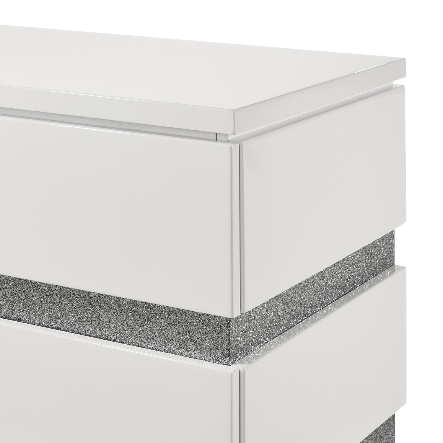 SM Paradox Gloss Laminate Chest w/5 Drawers