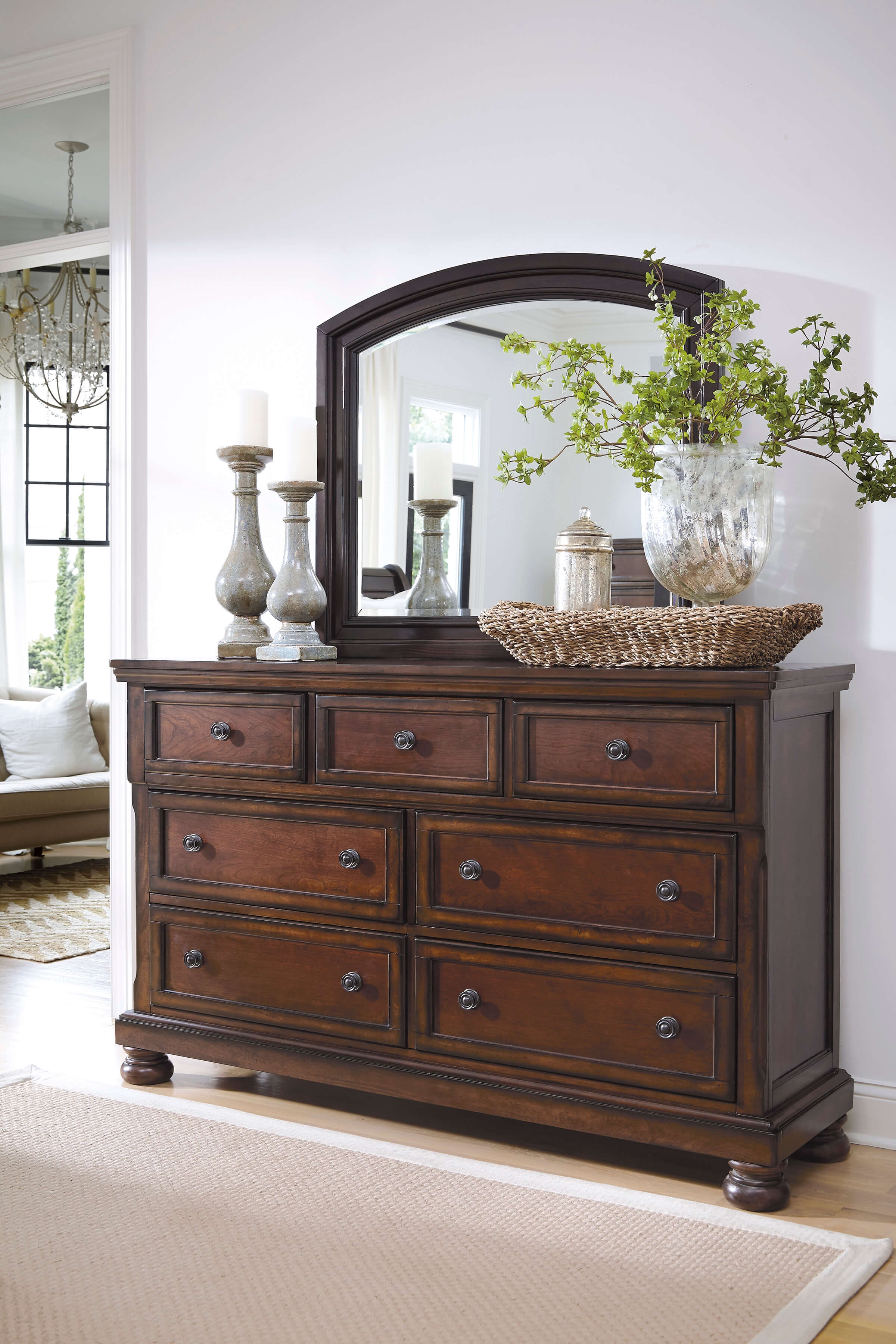 Ashley SM Porter Wood Panel Bedroom Set