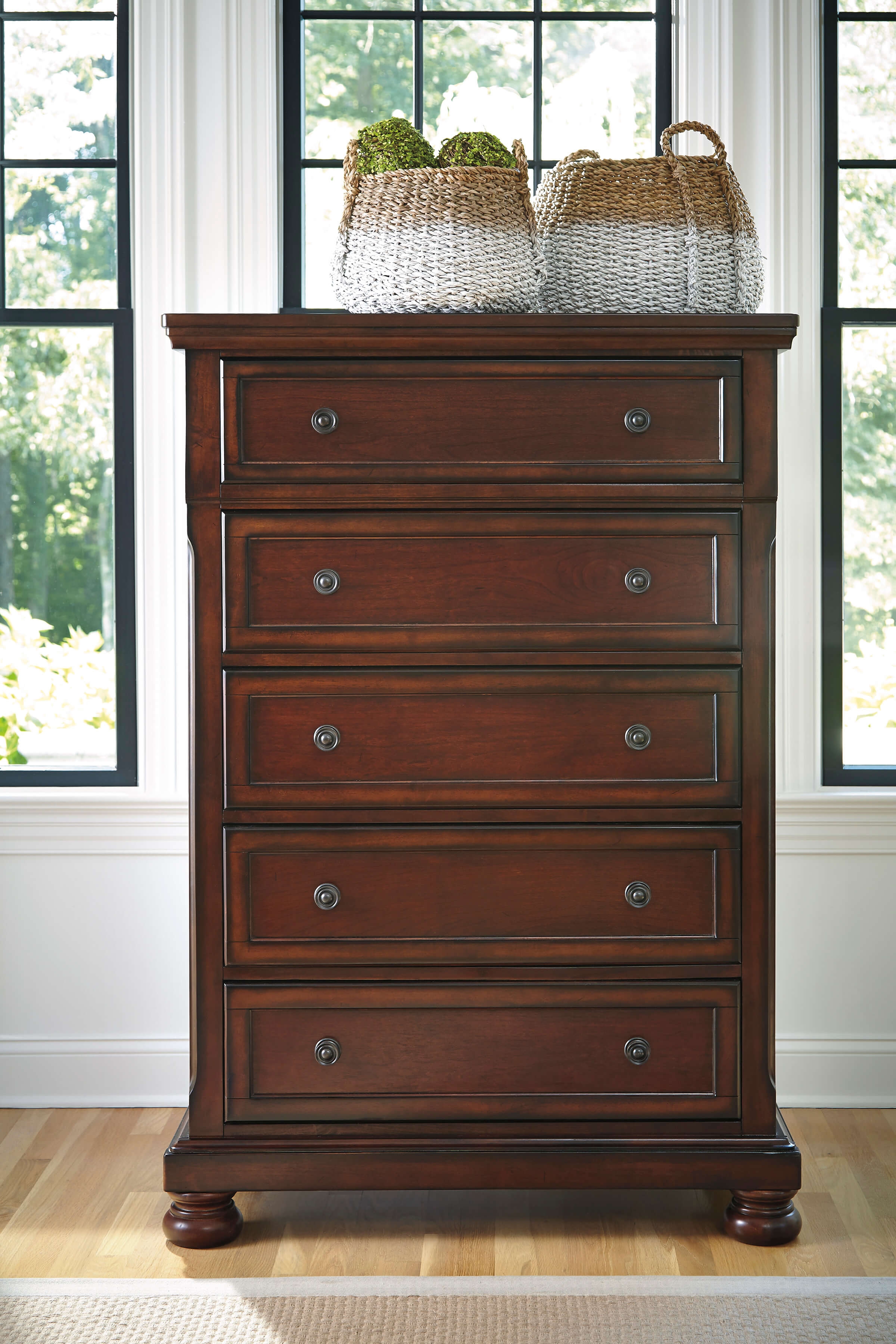 Ashley SM Porter Wood Panel Bedroom Set