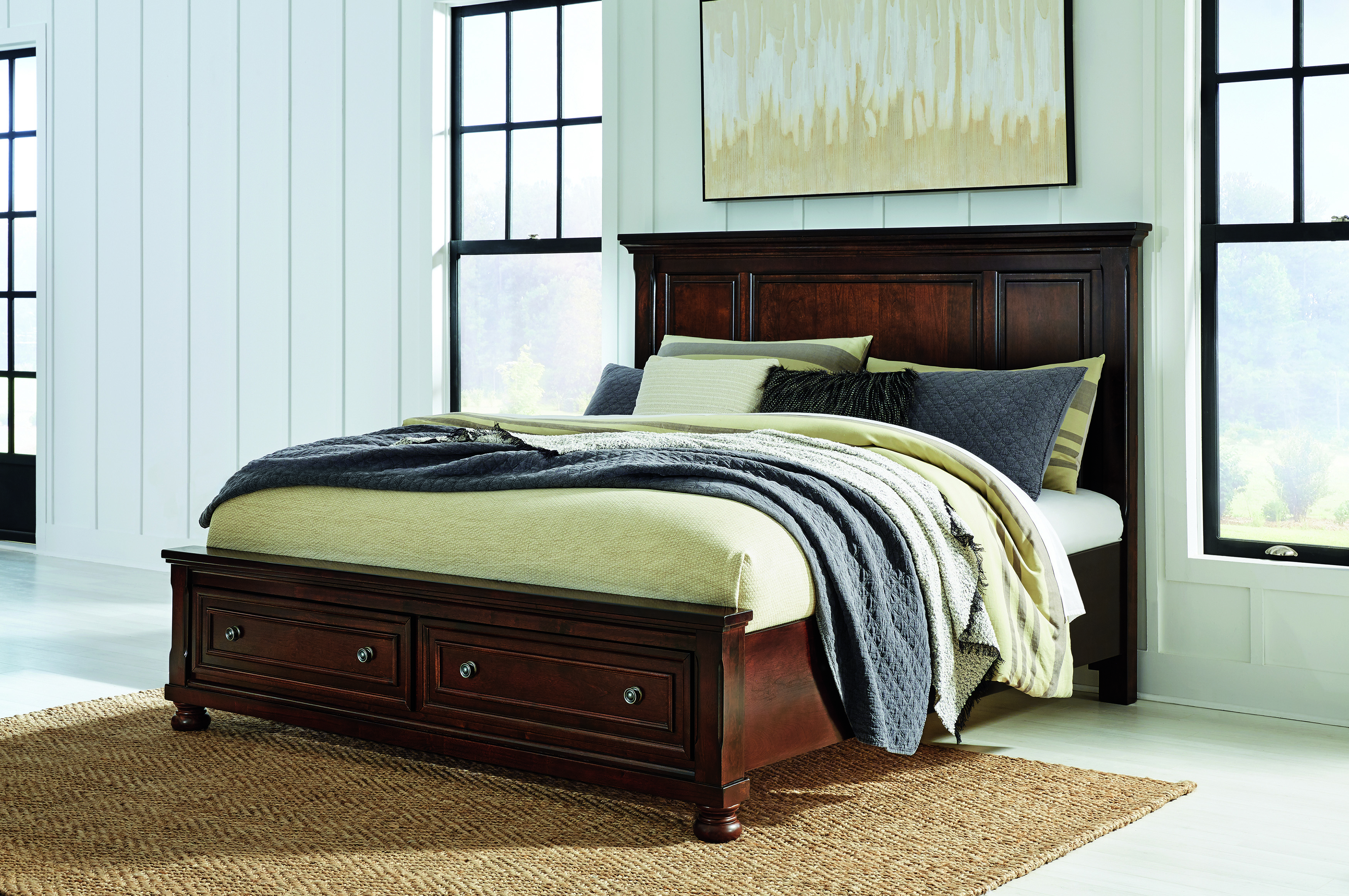 Porter Wood Panel Stroage Bedroom Set