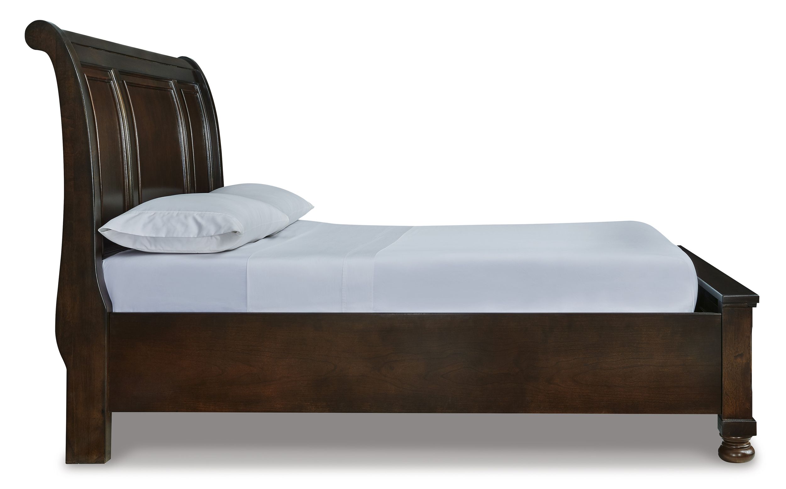 Ashley SM Porter Wood Sleigh Storage Queen Size Bed