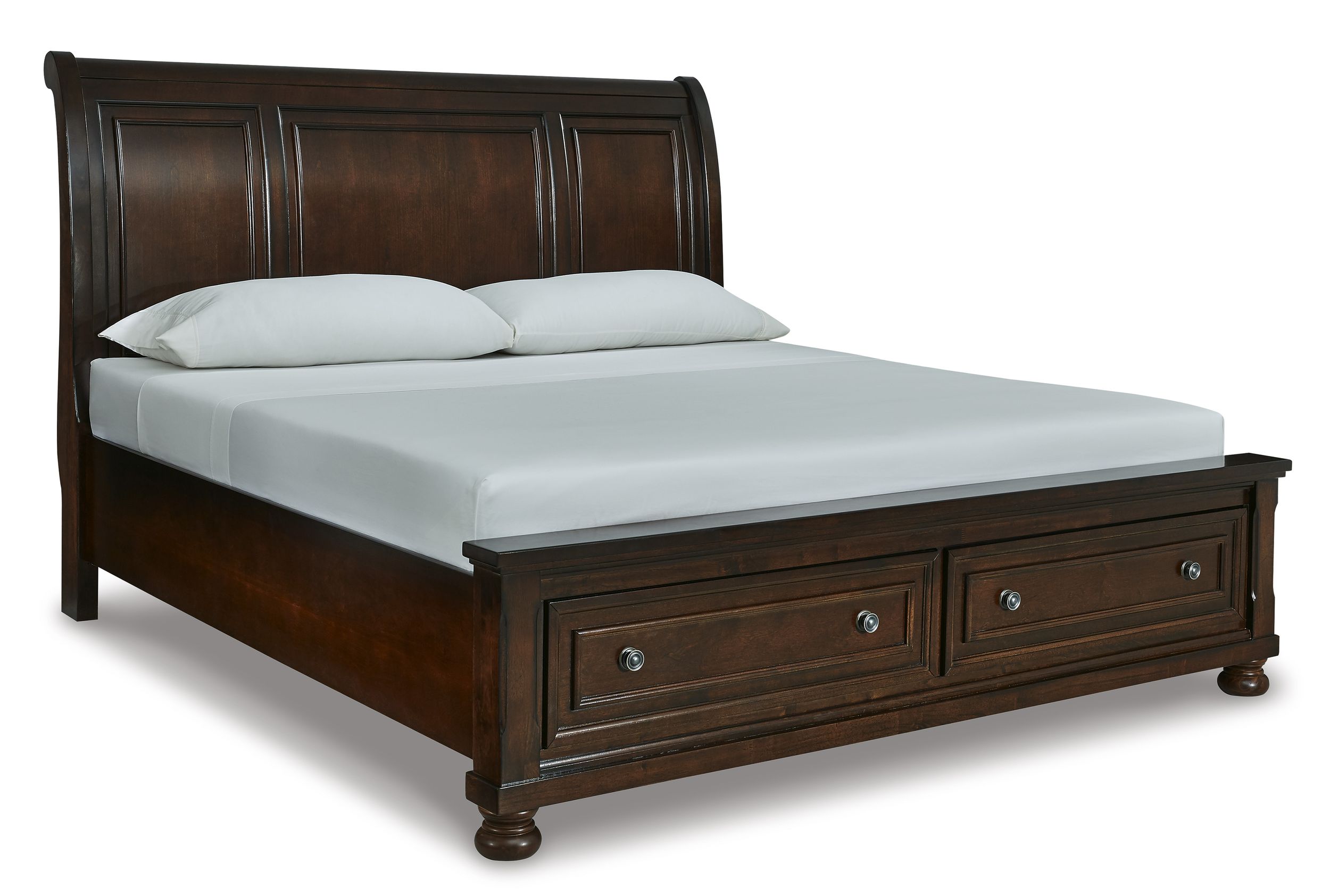 Ashley SM Porter Wood Sleigh Storage Bed