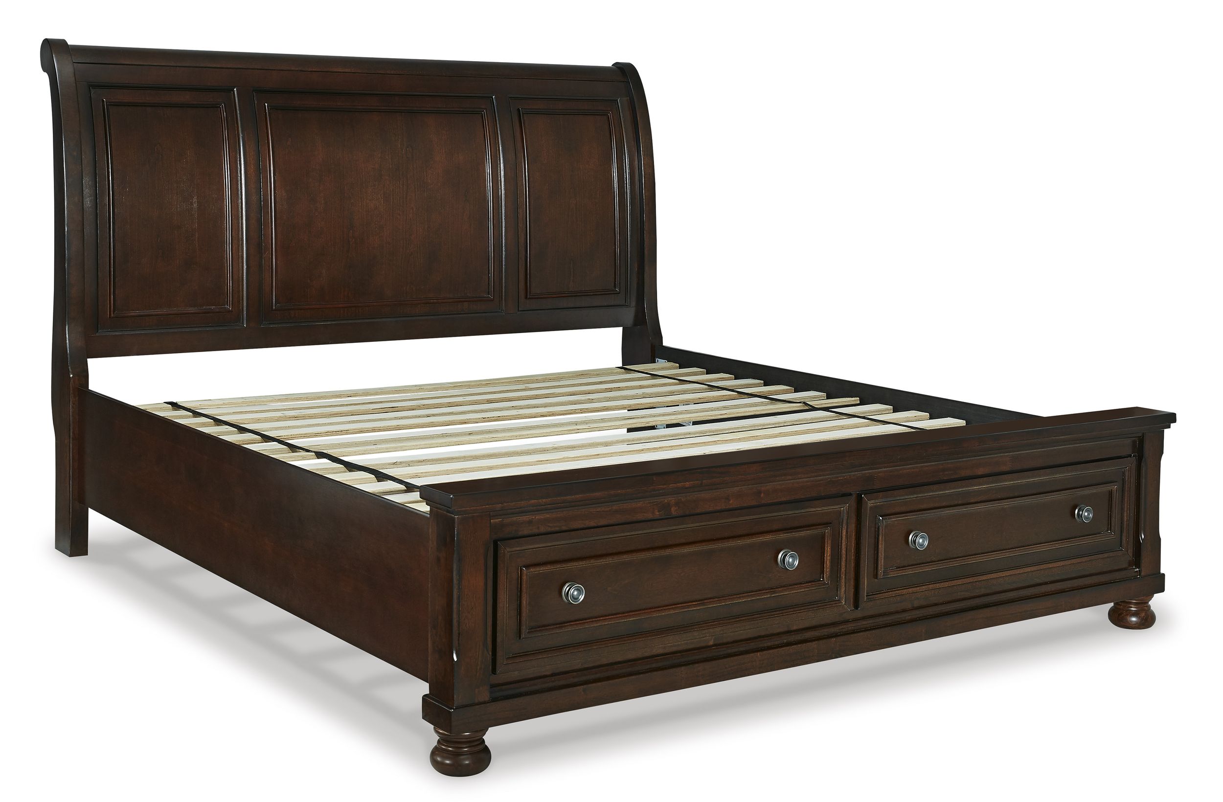 Ashley SM Porter Wood Sleigh Storage Bed