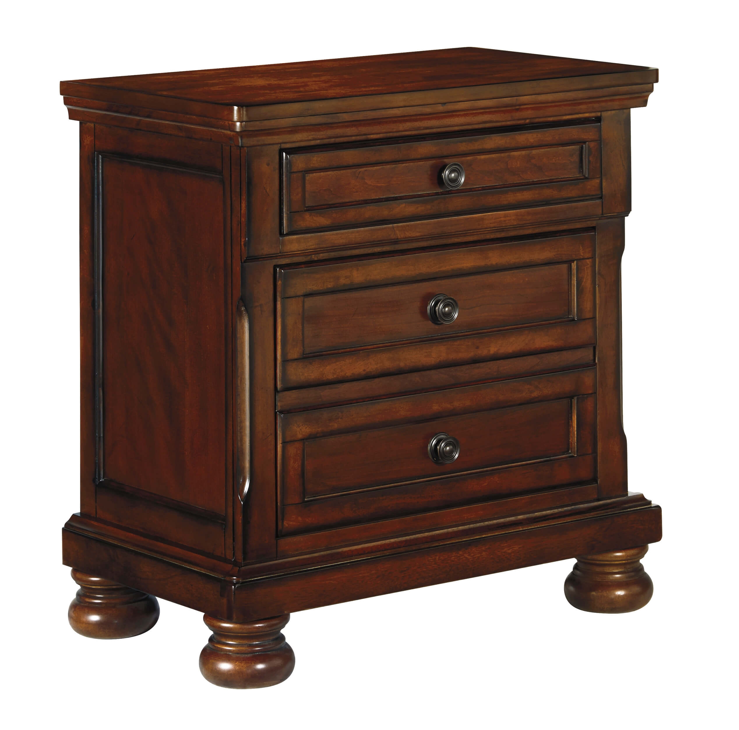 Ashley SM Porter Wood 2-Drawer Nightstand
