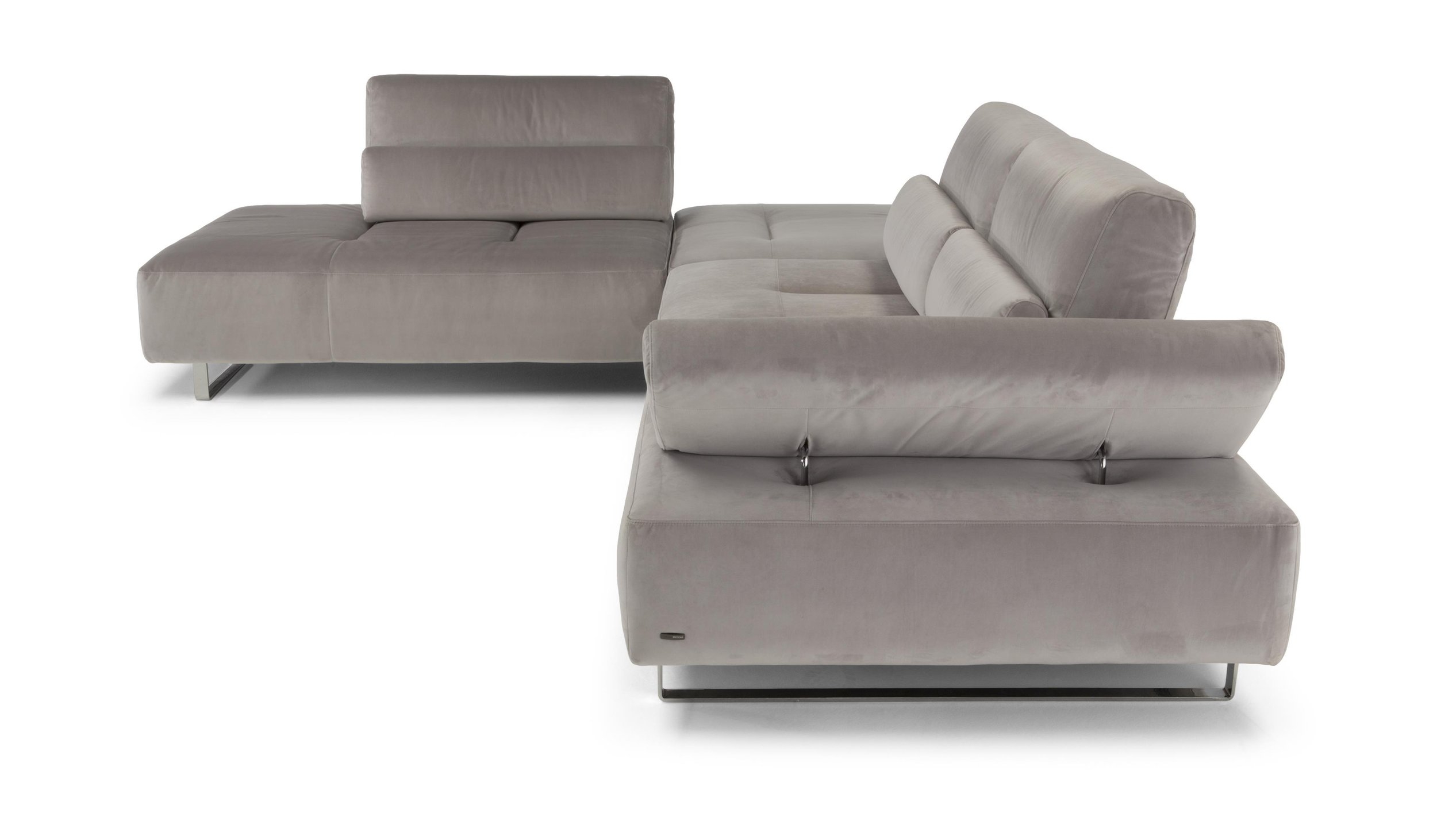 Ernesto L-Shape Sectional Sofa Side by Natuzzi Editions