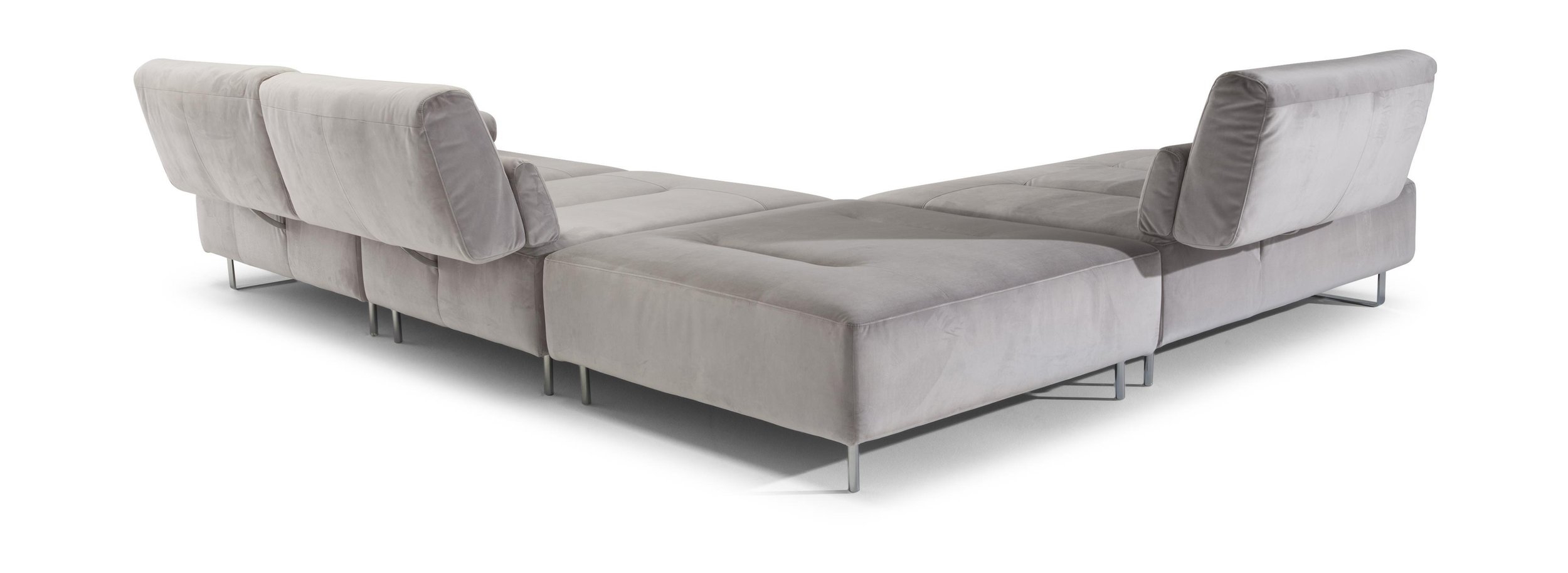 Natuzzi Ernesto L-Shape Sectional Sofa Back