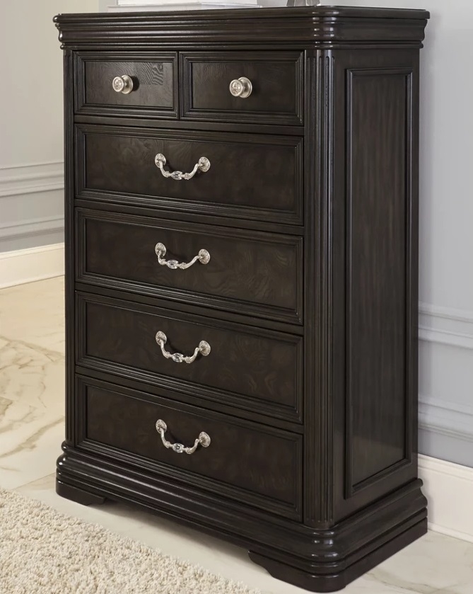 Quinshire PU/Mirror/Wood Panel Bedroom Set