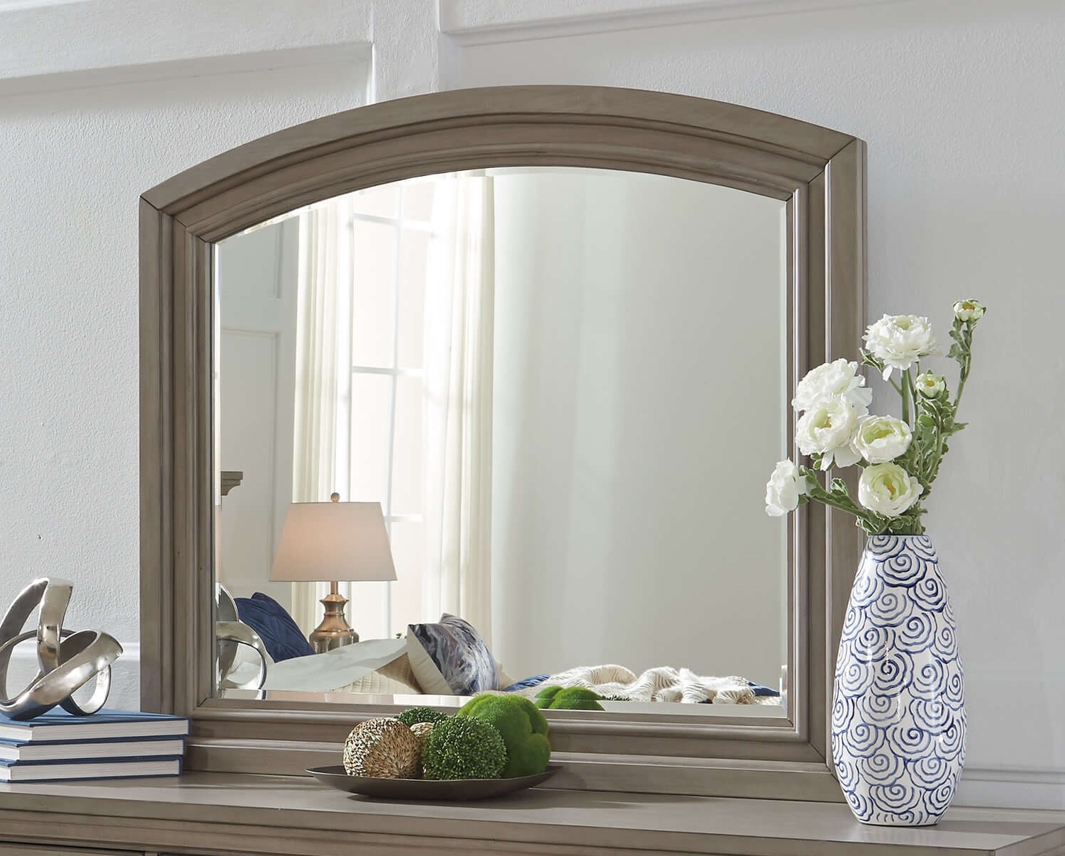 Ashley SM Lettner Wood Mirror
