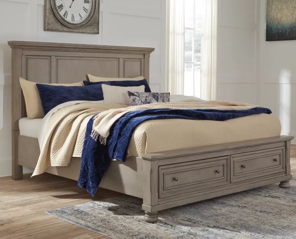 SM Lettner Wood Storage Panel Bedroom Set