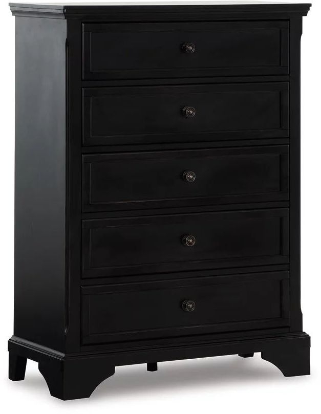 Ashley SM Chylanta Wood Veneer Sleigh Bedroom Set