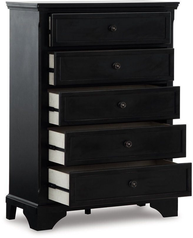Ashley SM Chylanta 5-Drawer Wood Veneer Chest