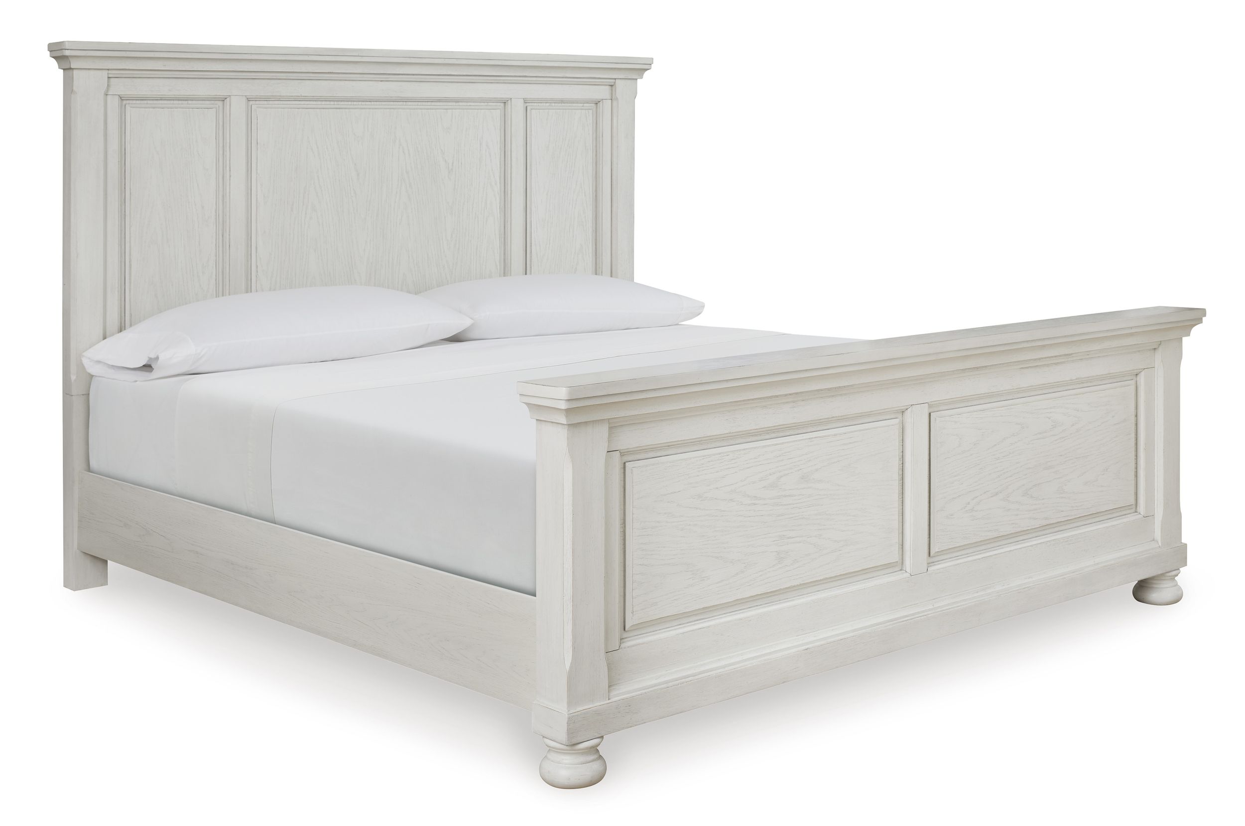 Robbinsdale Wood Veneer Panel King Size Bed