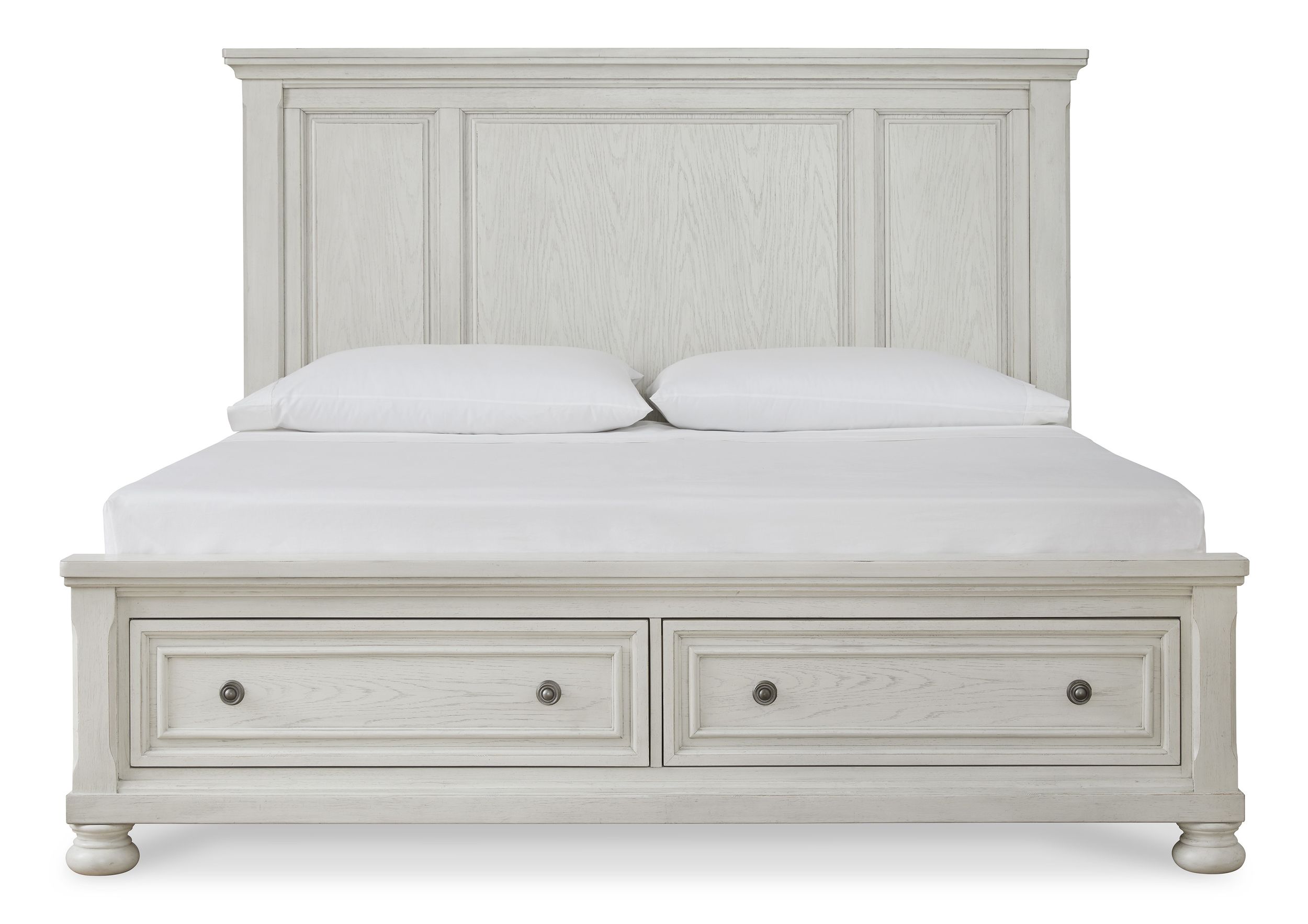 Robbinsdale Wood Veneer Panel Bed Storage