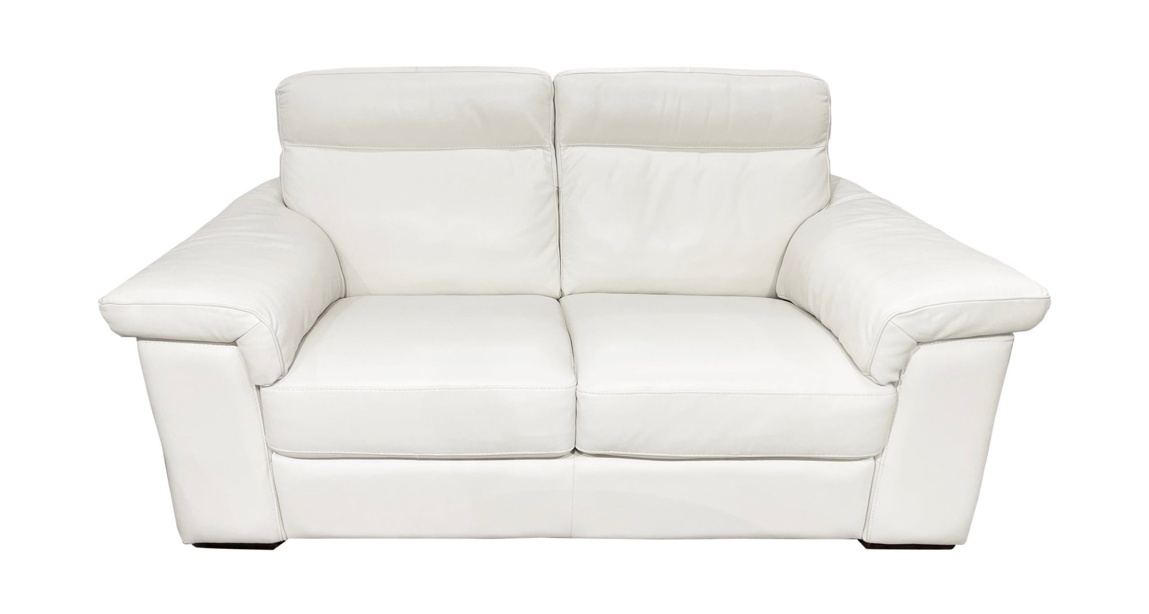 Natuzzi Brivido Fabric Silver Loveseat
