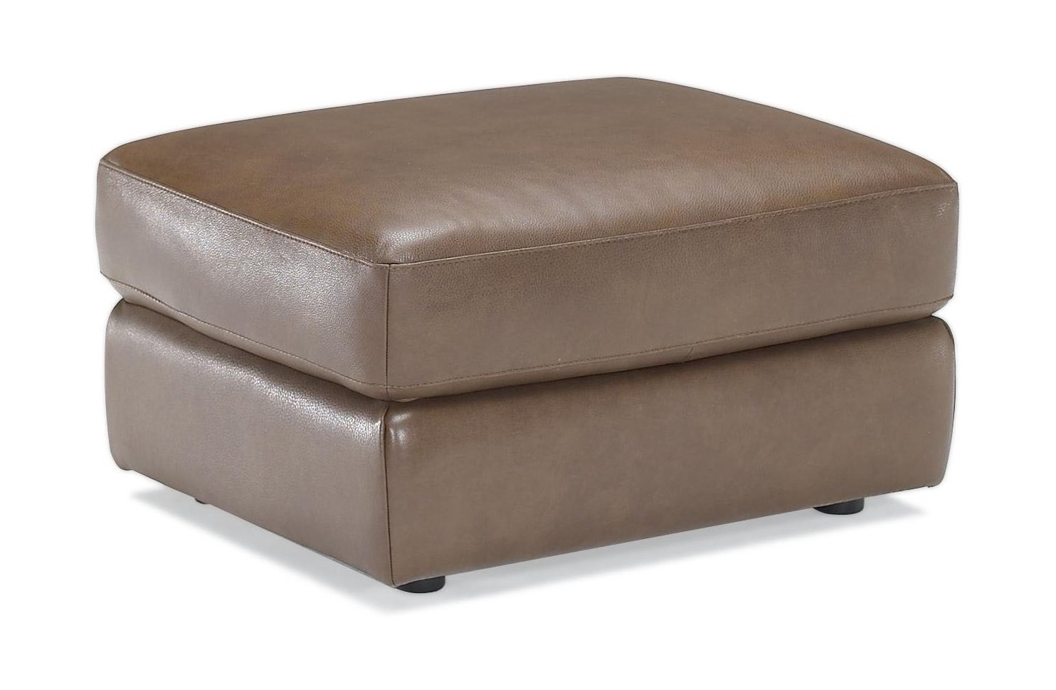 Natuzzi Brivido Fabric Walnut Ottoman