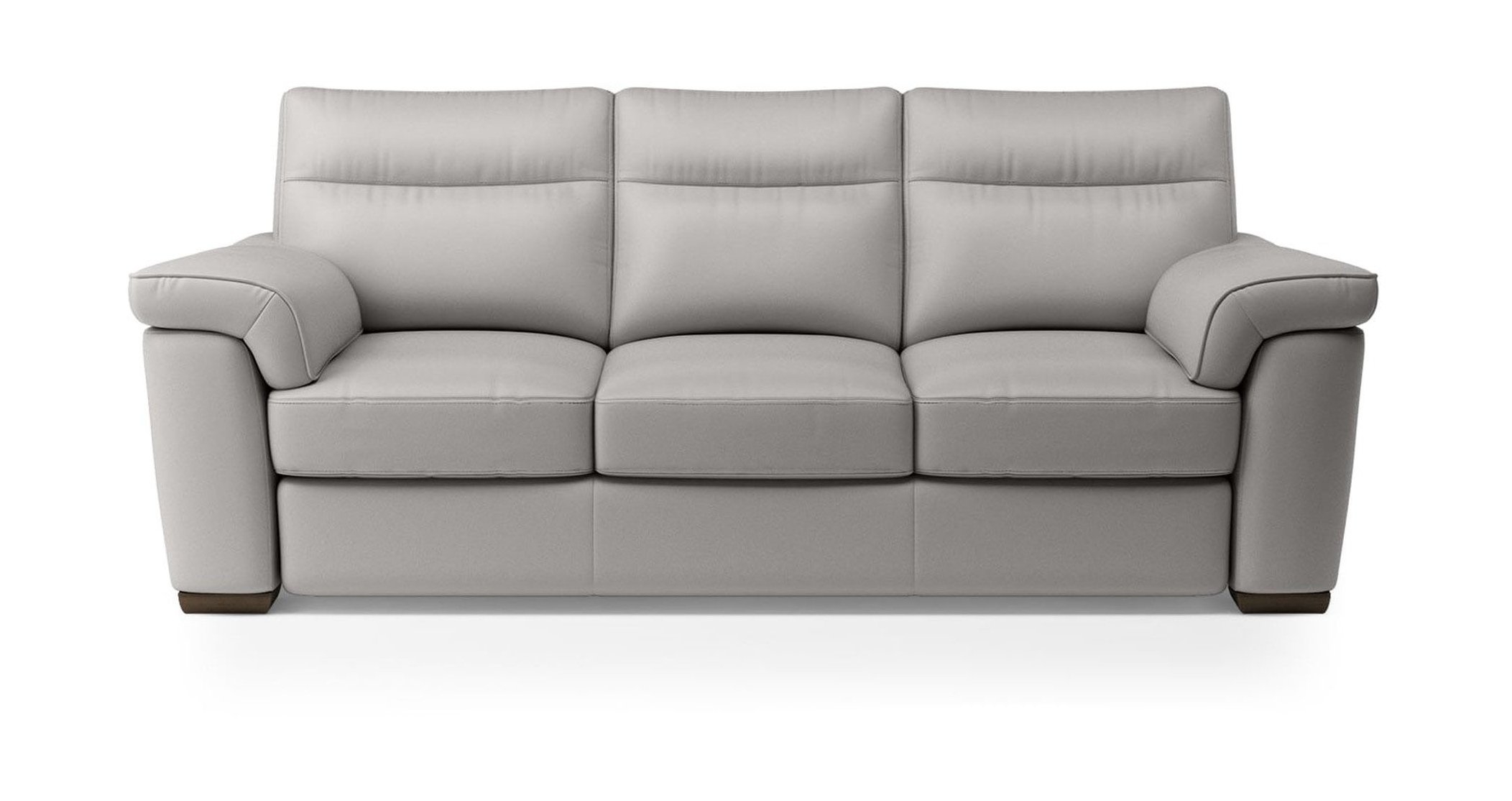 Natuzzi Brivido Leather Sofa Platinum