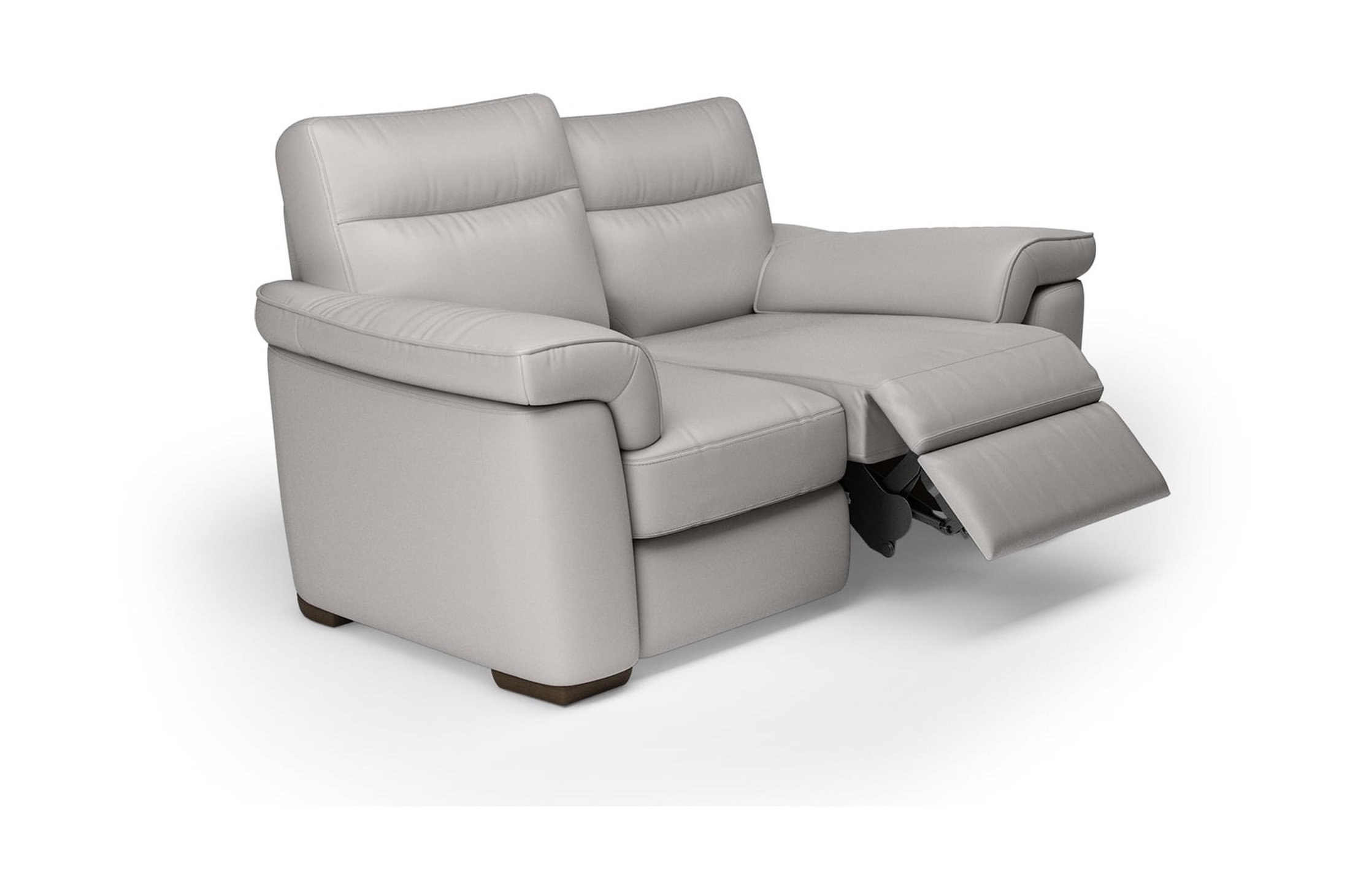 Natuzzi Brivido Leather Recilining Sofa Side