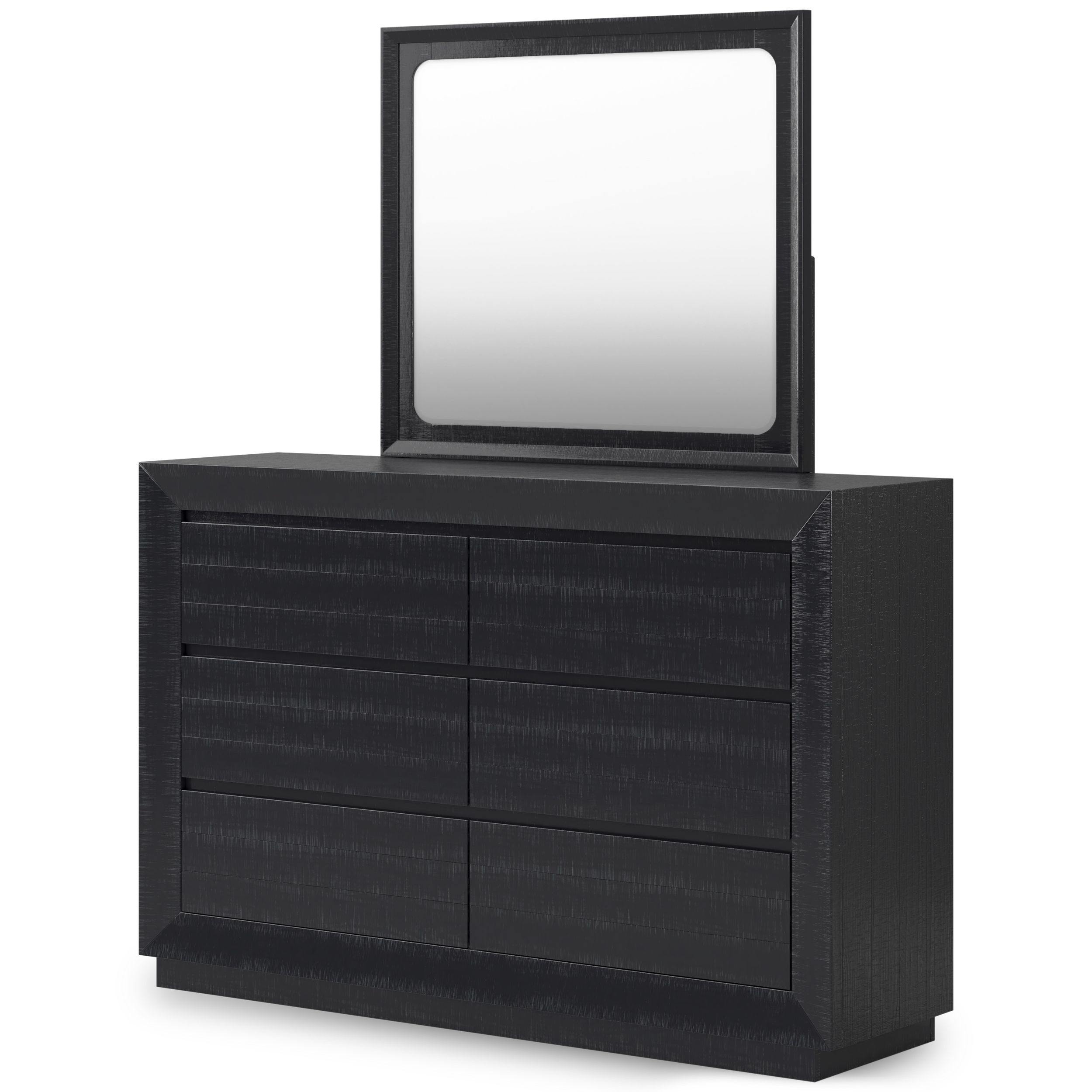 Londer Wood Double Dresser w/6 Drawers