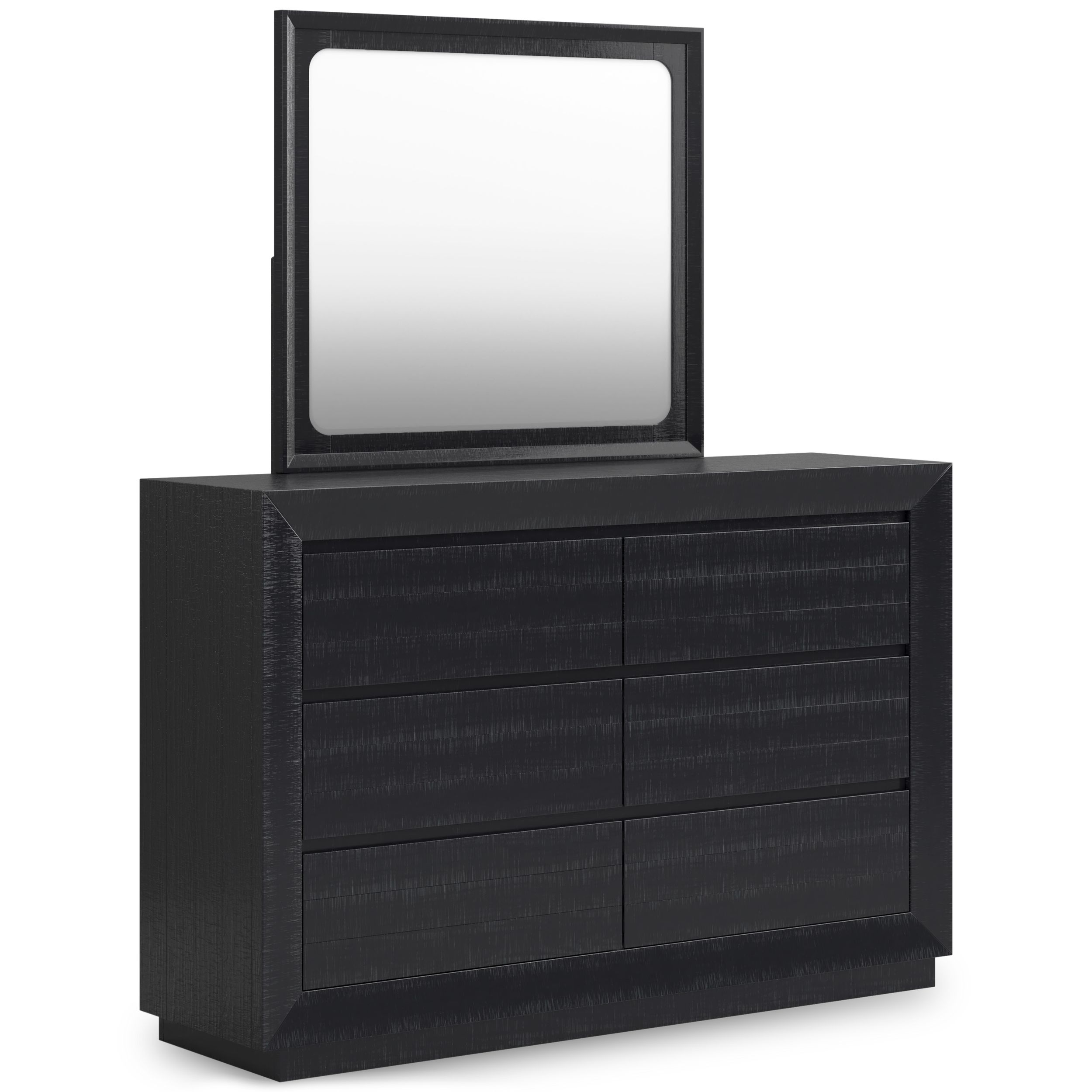 Londer Wood Double Dresser w/6 Drawers