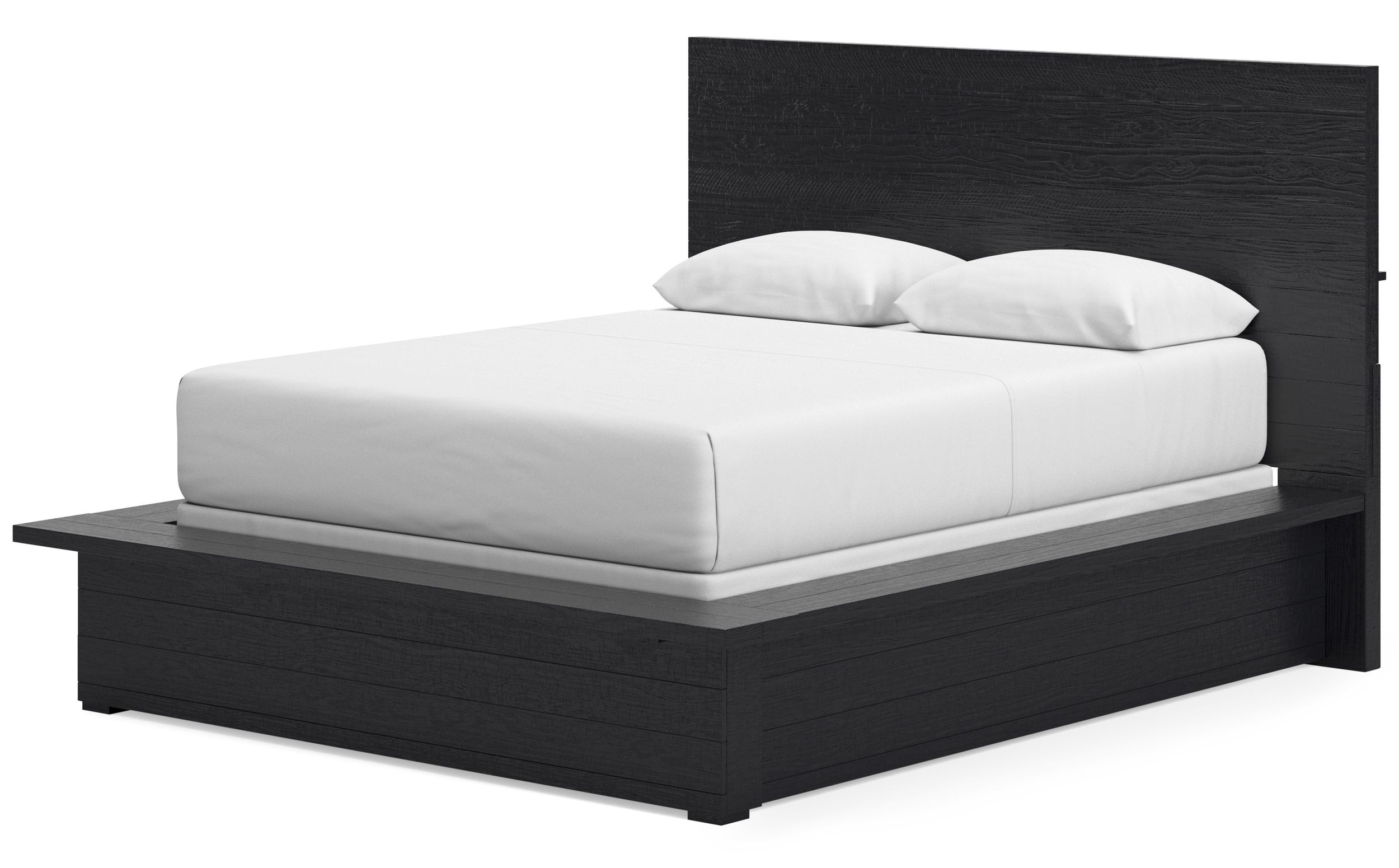 Londer Wood Panel Bed, Queen Size