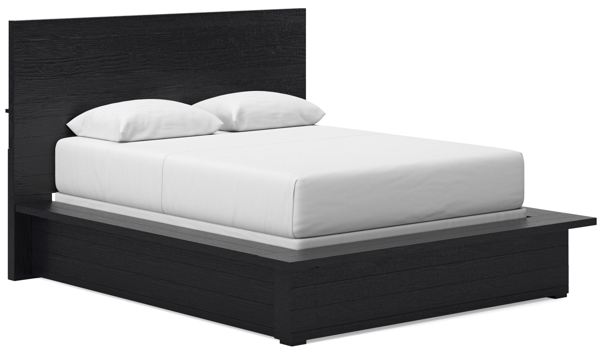 Londer Wood Panel Bed, Queen Size