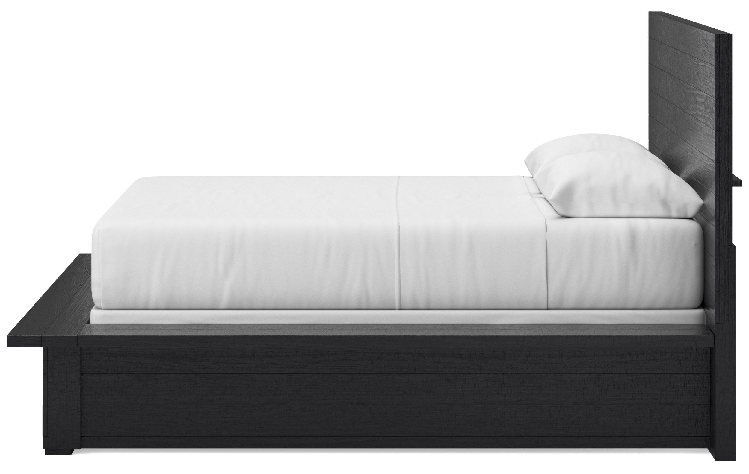 Londer Wood Panel Bed, Queen Size
