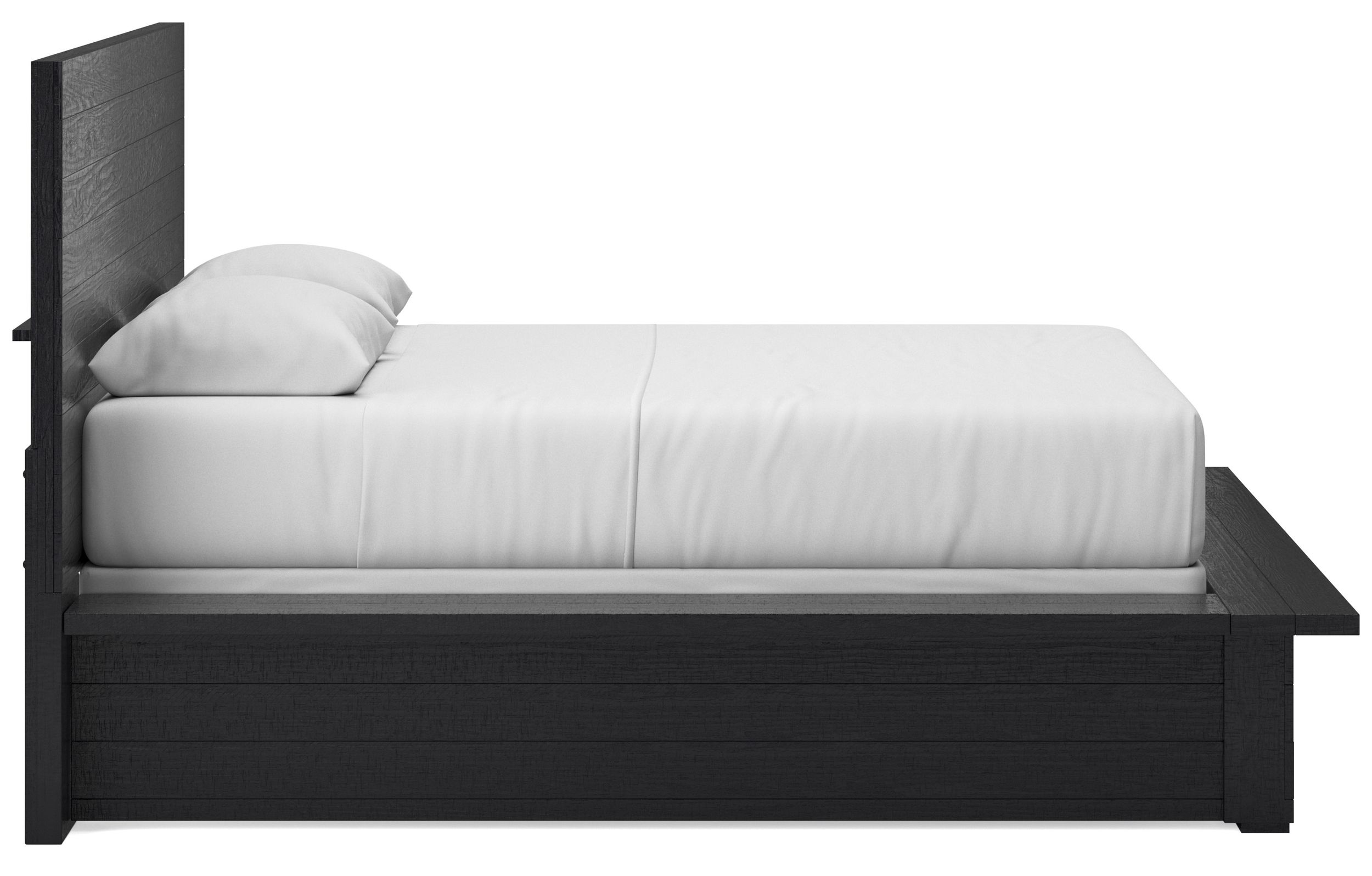 Londer Wood Panel Bed, Queen Size