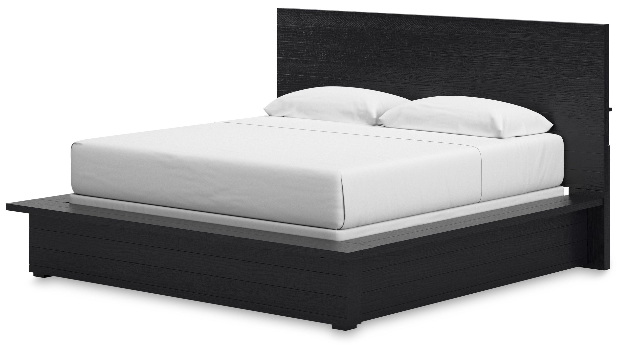 Londer Wood Panel Bed, King Size