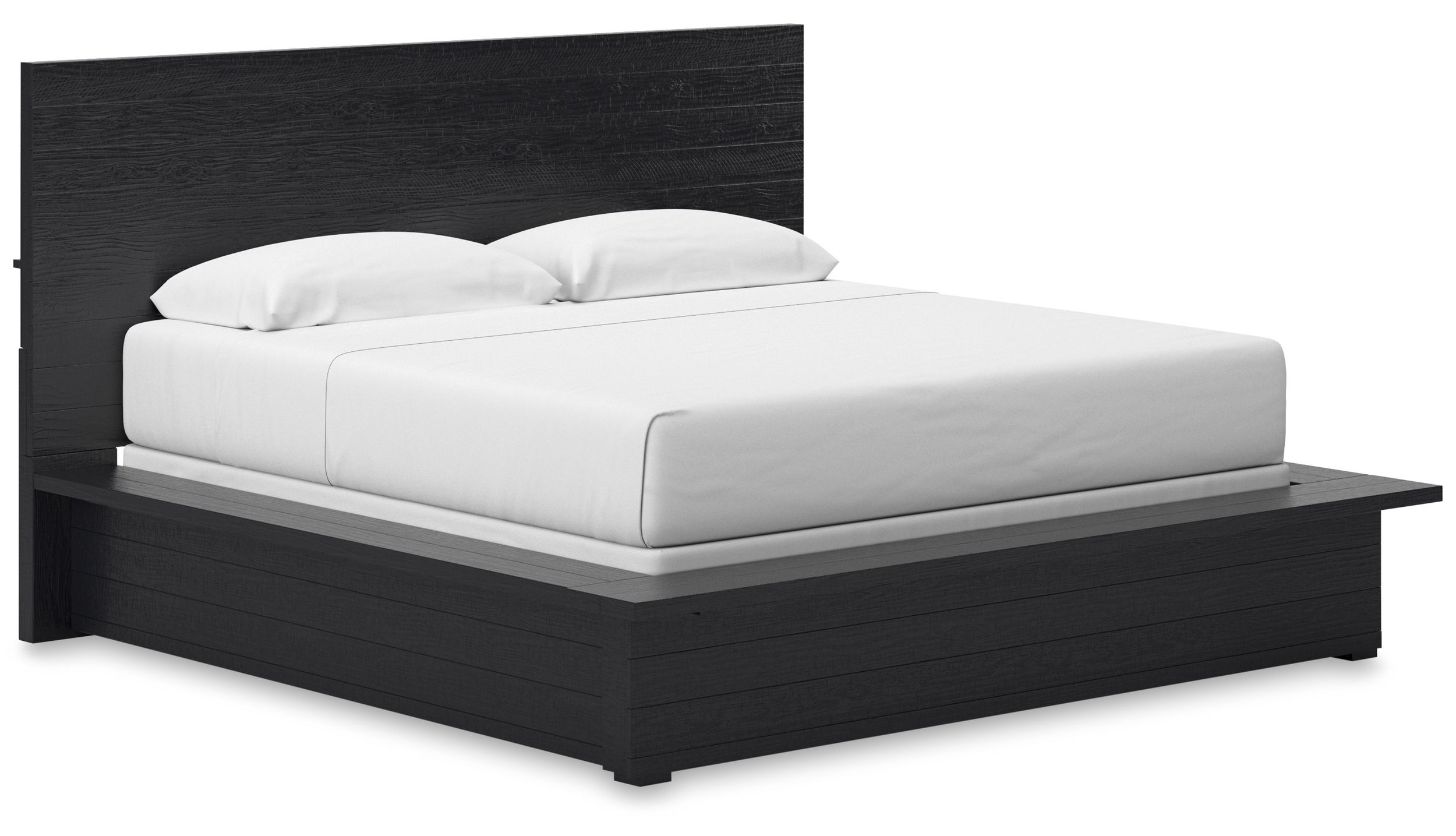 Londer Wood Panel Bed, King Size