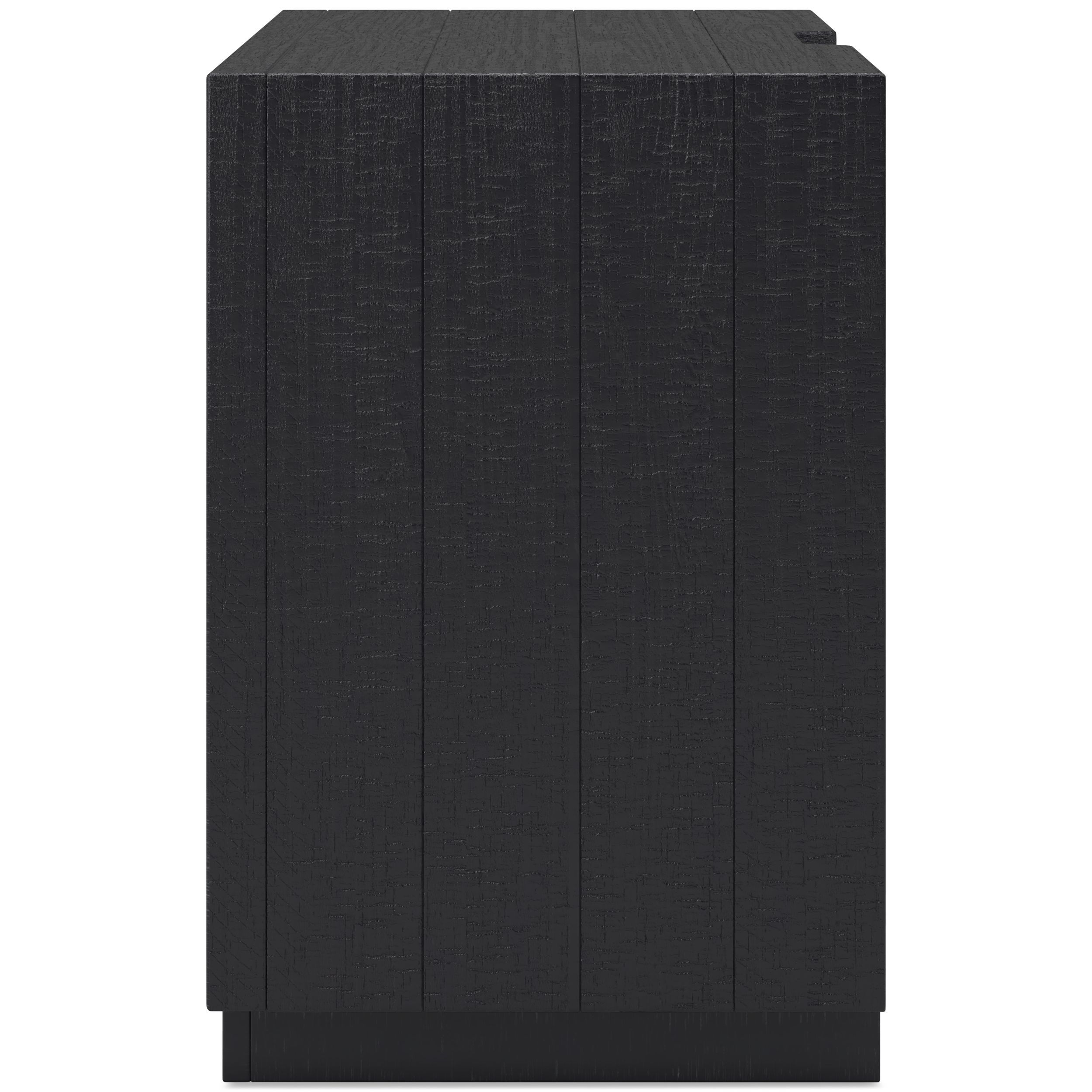 Londer 2-Drawer Wood Nightstand w/USB Charger