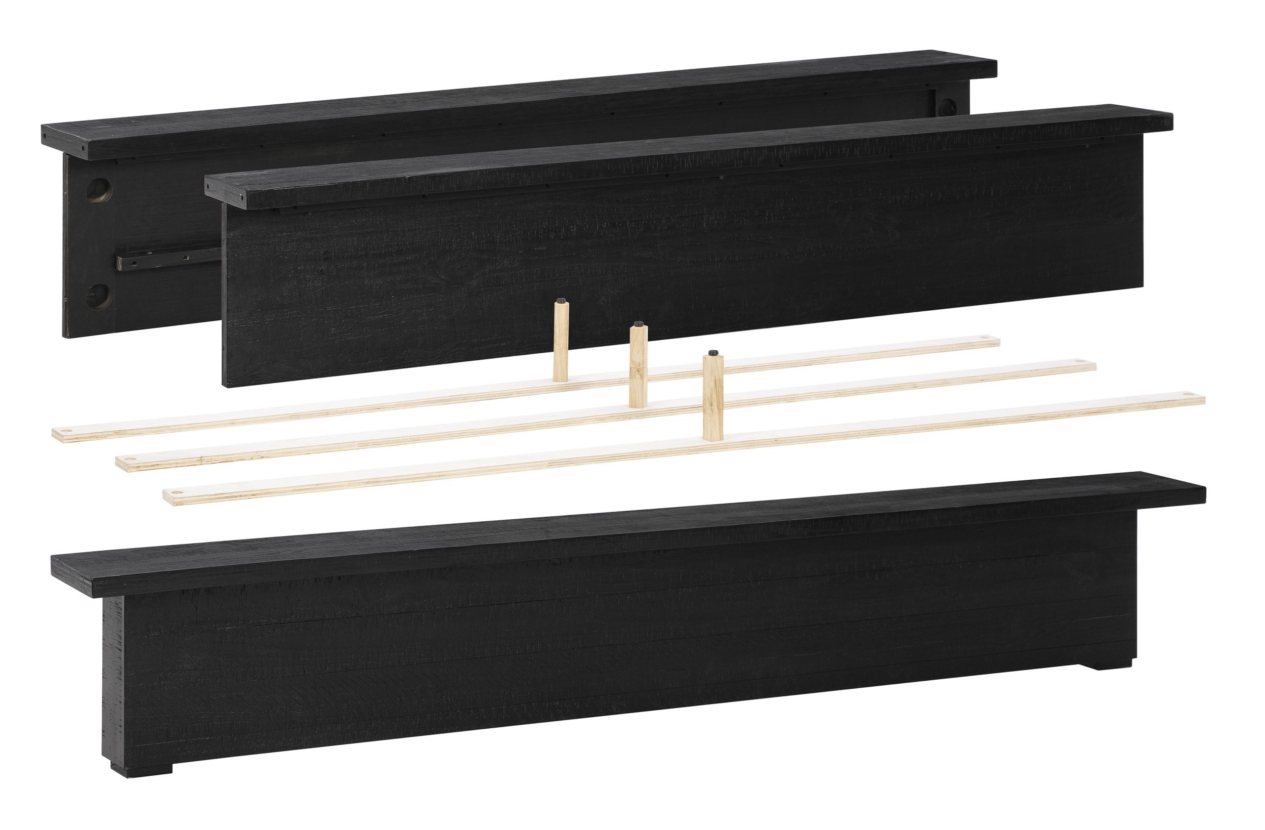 Londer Wood Panel Bed, California King Size