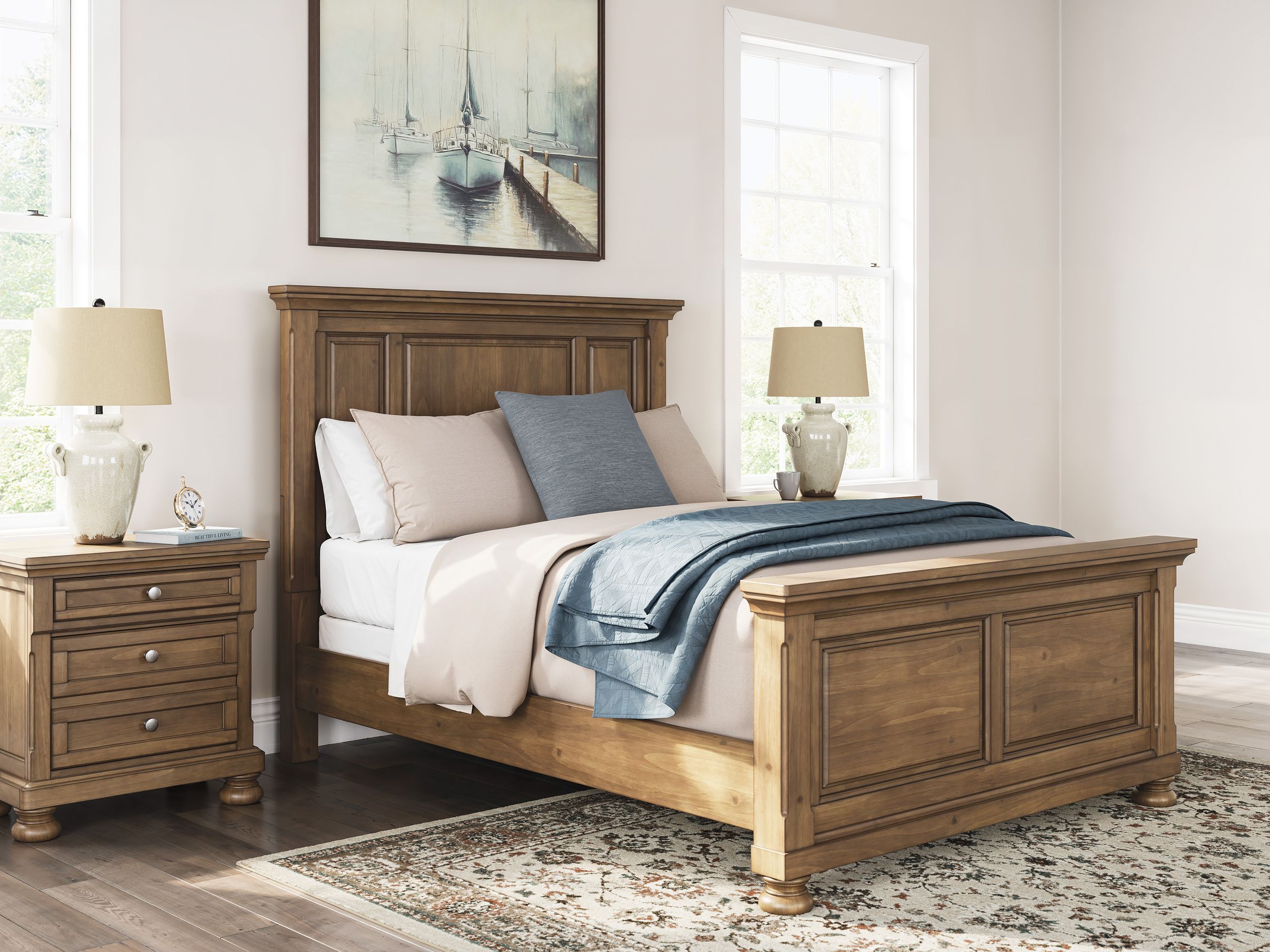 Feddinger Wood Panel Bed