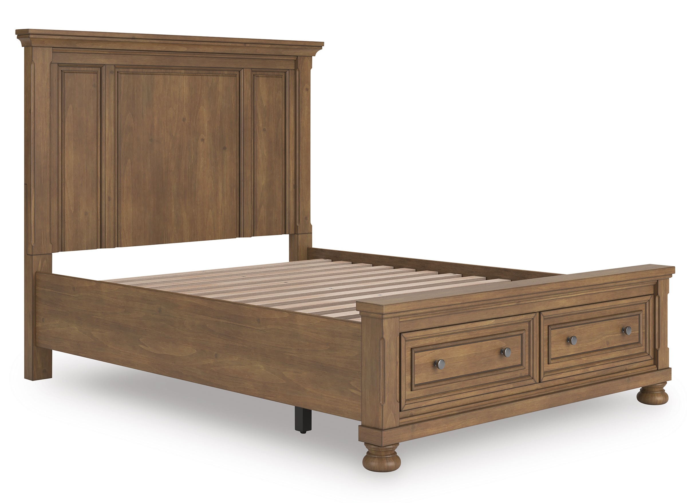 Feddinger Medium Brown King Panel Bed