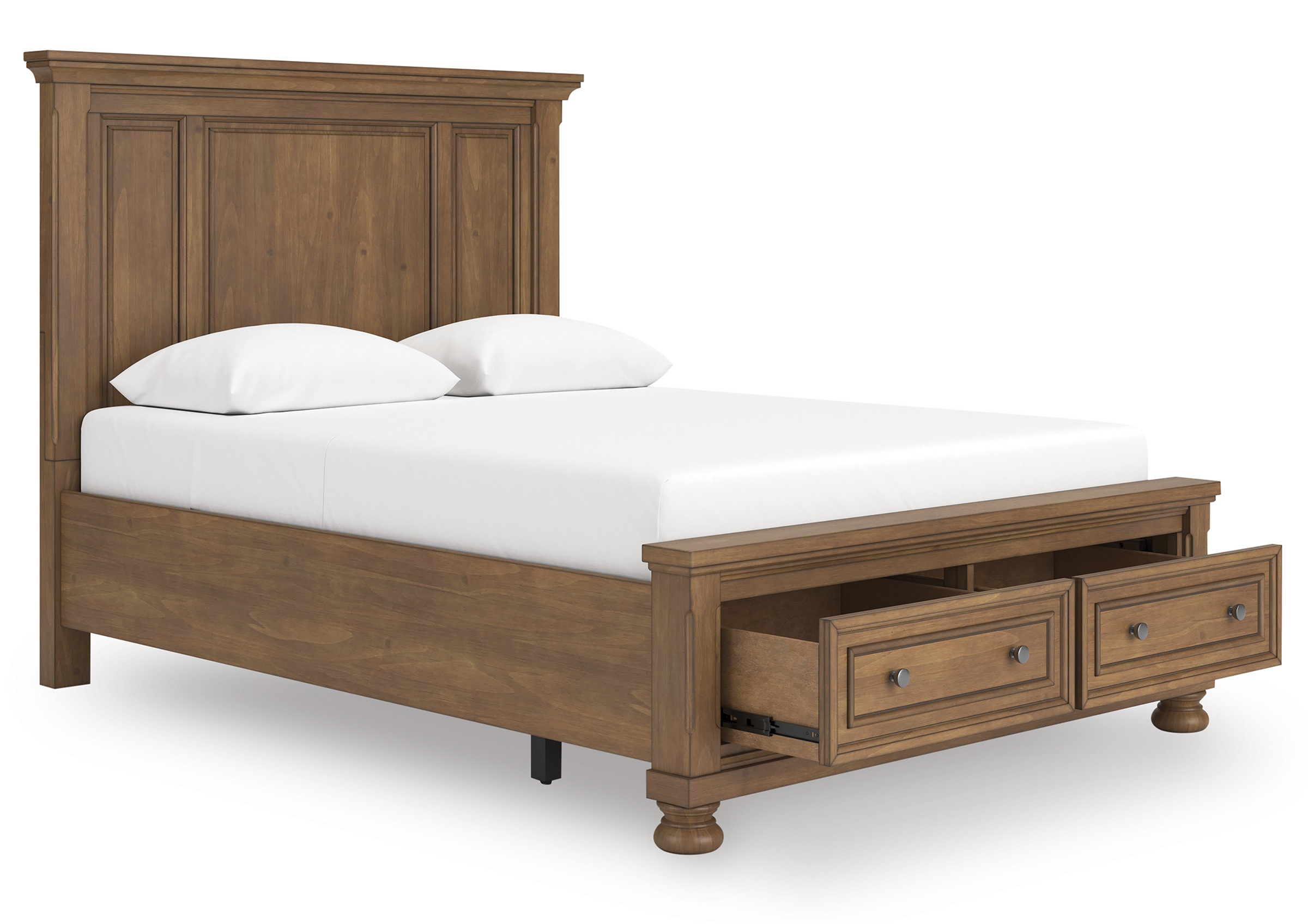 Vandenmore King Panel Bed with Mirrored Dresser